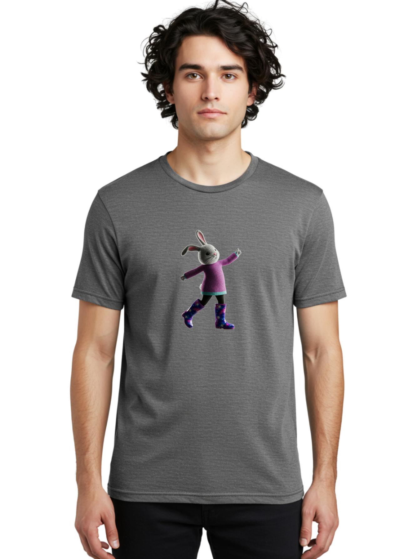 Rabbit-Character Men'S Graphic Tee, 100% Cotton, Comfortable Casual Summer Wear, Machine Washable, Vintage Camera, Old Camera, Antique Camera, Black Camera, Classic Photography, Photography Equipment, Nostalgic Device, Film Camera, Camera Art Baj717