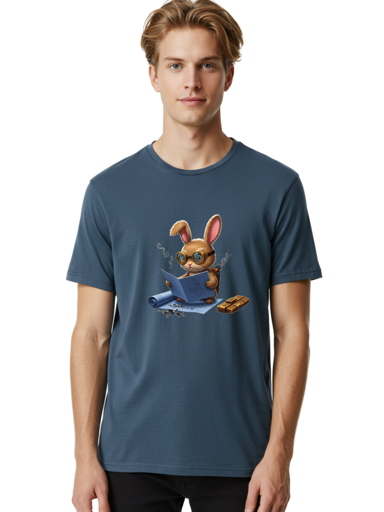 Rabbit-Explorer Men'S Graphic Tee, 100% Cotton, Comfortable Casual Summer Wear, Machine Washable, Vintage Camera, Old Camera, Antique Camera, Black Camera, Classic Photography, Photography Equipment, Nostalgic Device, Film Camera, Camera Art Baj719