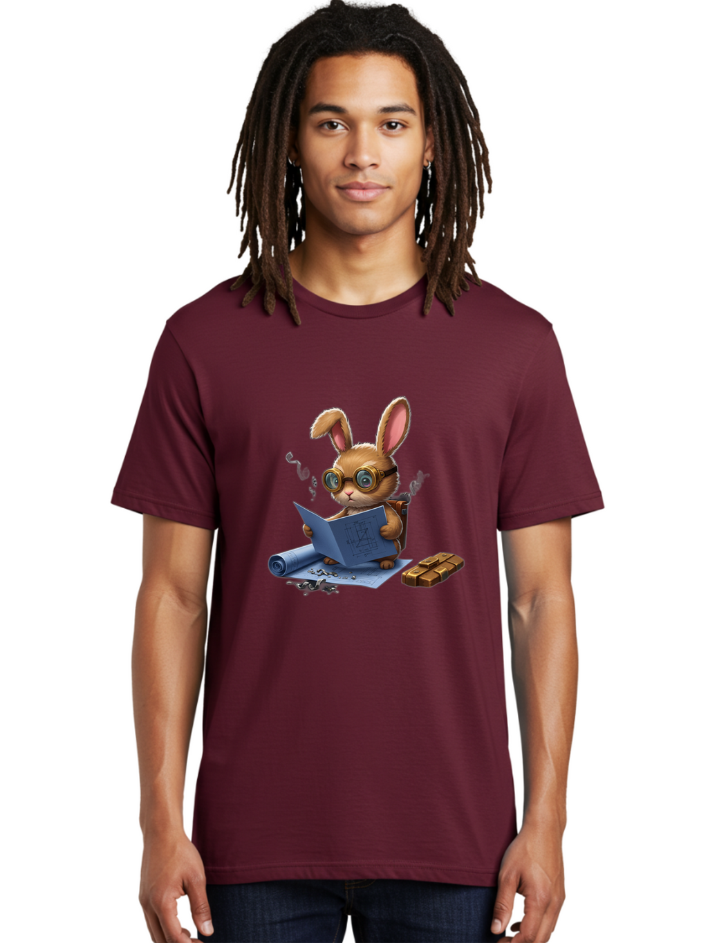 Rabbit-Explorer Men'S Graphic Tee, 100% Cotton, Comfortable Casual Summer Wear, Machine Washable, Vintage Camera, Old Camera, Antique Camera, Black Camera, Classic Photography, Photography Equipment, Nostalgic Device, Film Camera, Camera Art Baj719