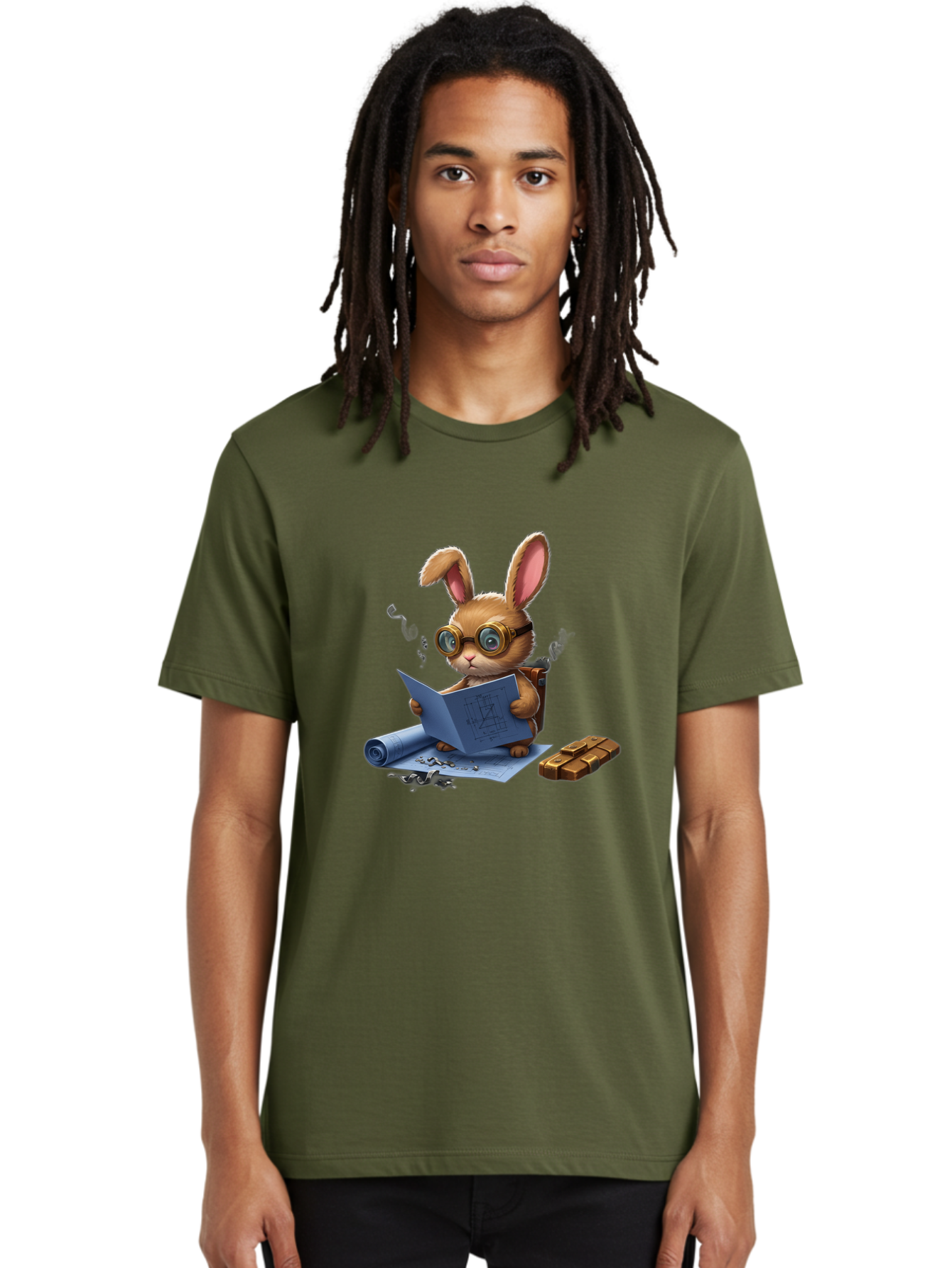 Rabbit-Explorer Men'S Graphic Tee, 100% Cotton, Comfortable Casual Summer Wear, Machine Washable, Vintage Camera, Old Camera, Antique Camera, Black Camera, Classic Photography, Photography Equipment, Nostalgic Device, Film Camera, Camera Art Baj719