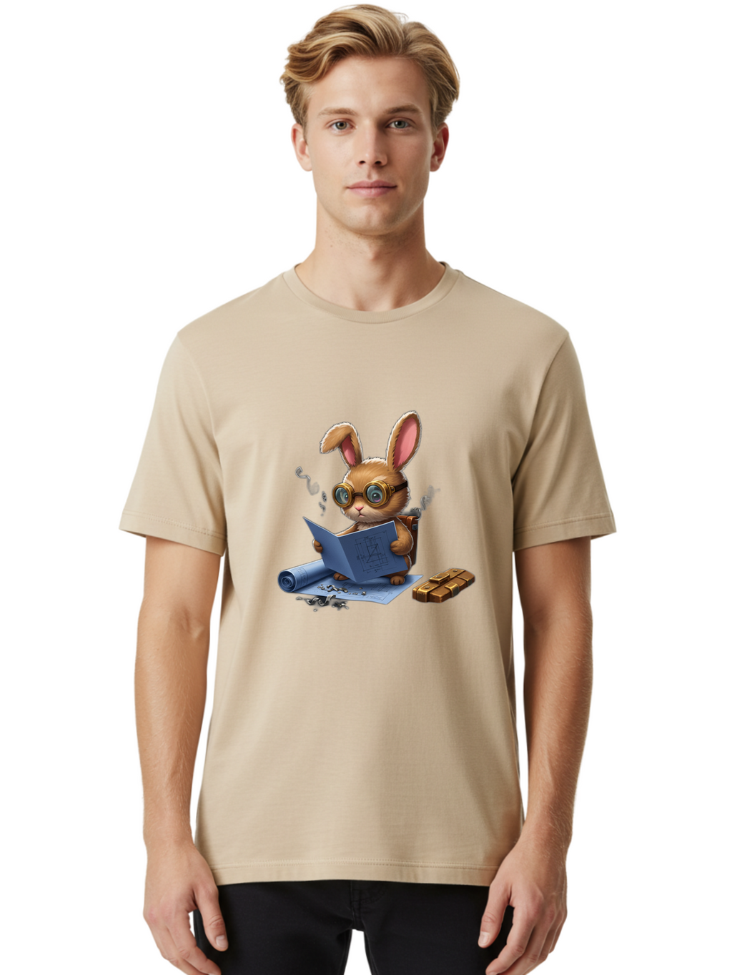 Rabbit-Explorer Men'S Graphic Tee, 100% Cotton, Comfortable Casual Summer Wear, Machine Washable, Vintage Camera, Old Camera, Antique Camera, Black Camera, Classic Photography, Photography Equipment, Nostalgic Device, Film Camera, Camera Art Baj719