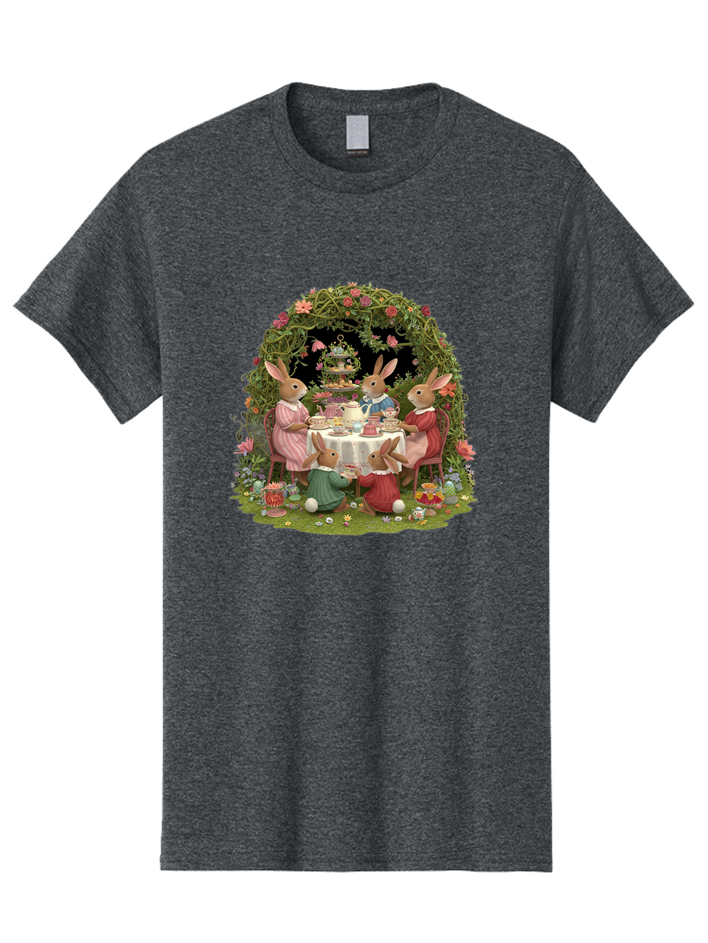 Rabbit-Family-Tea-Party Men'S Graphic Tee, 100% Cotton, Comfortable Casual Summer Wear, Machine Washable, Vintage Camera, Old Camera, Antique Camera, Black Camera, Classic Photography, Photography Equipment, Nostalgic Device, Film Camera, Baj720