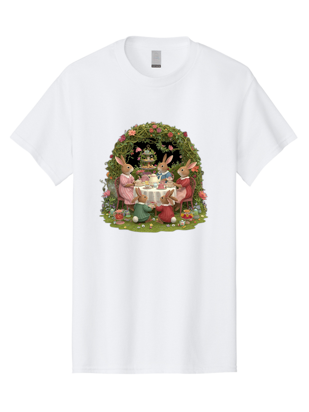 Rabbit-Family-Tea-Party Men'S Graphic Tee, 100% Cotton, Comfortable Casual Summer Wear, Machine Washable, Vintage Camera, Old Camera, Antique Camera, Black Camera, Classic Photography, Photography Equipment, Nostalgic Device, Film Camera, Baj720