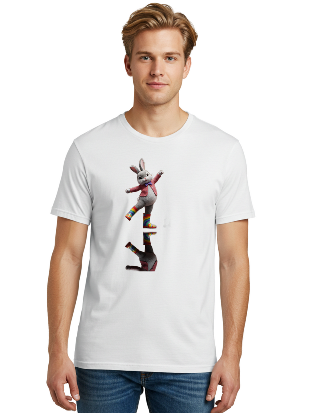 Rabbit Men'S Graphic Tee, 100% Cotton, Comfortable Casual Summer Wear, Machine Washable, Vintage Camera, Old Camera, Antique Camera, Black Camera, Classic Photography, Photography Equipment, Nostalgic Device, Film Camera, Camera Art Baj726