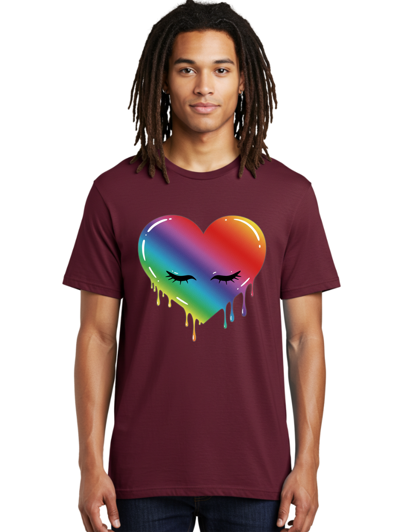 Rainbow-Heart-11 Men'S Graphic Tee, 100% Cotton, Comfortable Casual Summer Wear, Machine Washable, Vintage Camera, Old Camera, Antique Camera, Black Camera, Classic Photography, Photography Equipment, Nostalgic Device, Film Camera, Camera Art Baj731