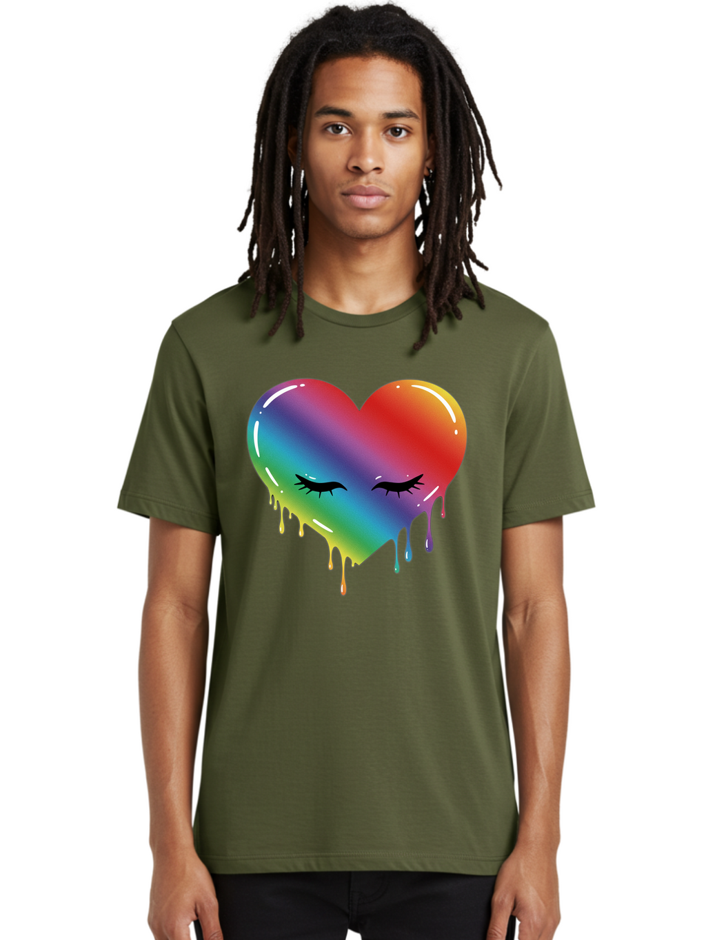 Rainbow-Heart-11 Men'S Graphic Tee, 100% Cotton, Comfortable Casual Summer Wear, Machine Washable, Vintage Camera, Old Camera, Antique Camera, Black Camera, Classic Photography, Photography Equipment, Nostalgic Device, Film Camera, Camera Art Baj731