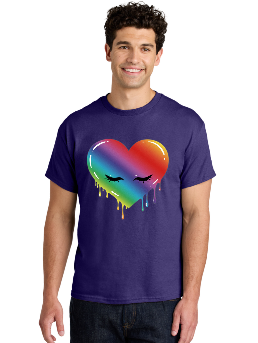 Rainbow-Heart-11 Men'S Graphic Tee, 100% Cotton, Comfortable Casual Summer Wear, Machine Washable, Vintage Camera, Old Camera, Antique Camera, Black Camera, Classic Photography, Photography Equipment, Nostalgic Device, Film Camera, Camera Art Baj731