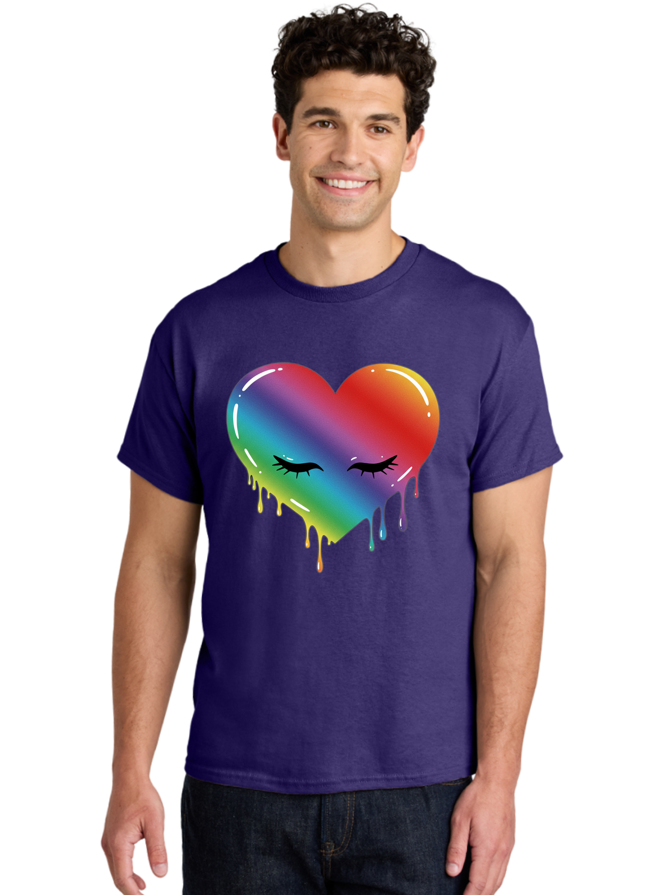 Rainbow-Heart-11 Men'S Graphic Tee, 100% Cotton, Comfortable Casual Summer Wear, Machine Washable, Vintage Camera, Old Camera, Antique Camera, Black Camera, Classic Photography, Photography Equipment, Nostalgic Device, Film Camera, Camera Art Baj731