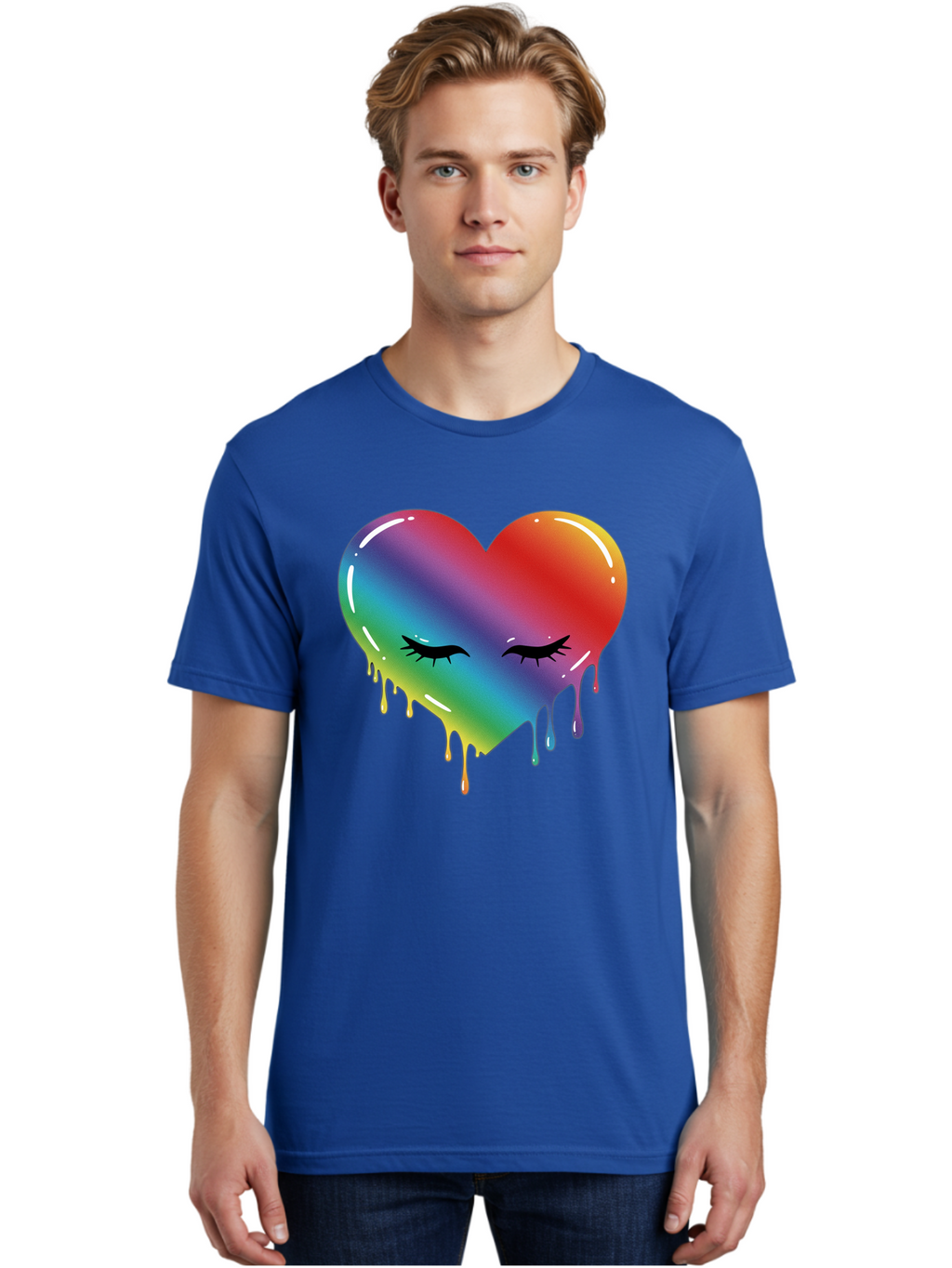 Rainbow-Heart-11 Men'S Graphic Tee, 100% Cotton, Comfortable Casual Summer Wear, Machine Washable, Vintage Camera, Old Camera, Antique Camera, Black Camera, Classic Photography, Photography Equipment, Nostalgic Device, Film Camera, Camera Art Baj731