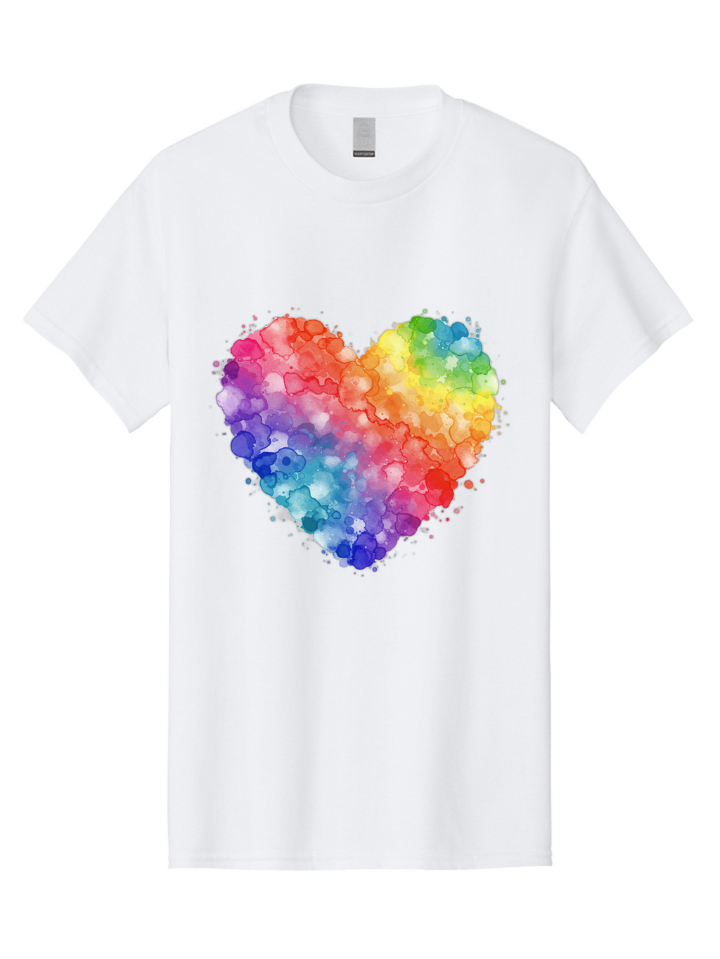 Rainbow-Heart-3 Men'S Graphic Tee, 100% Cotton, Comfortable Casual Summer Wear, Machine Washable, Vintage Camera, Old Camera, Antique Camera, Black Camera, Classic Photography, Photography Equipment, Nostalgic Device, Film Camera, Camera Art Baj733