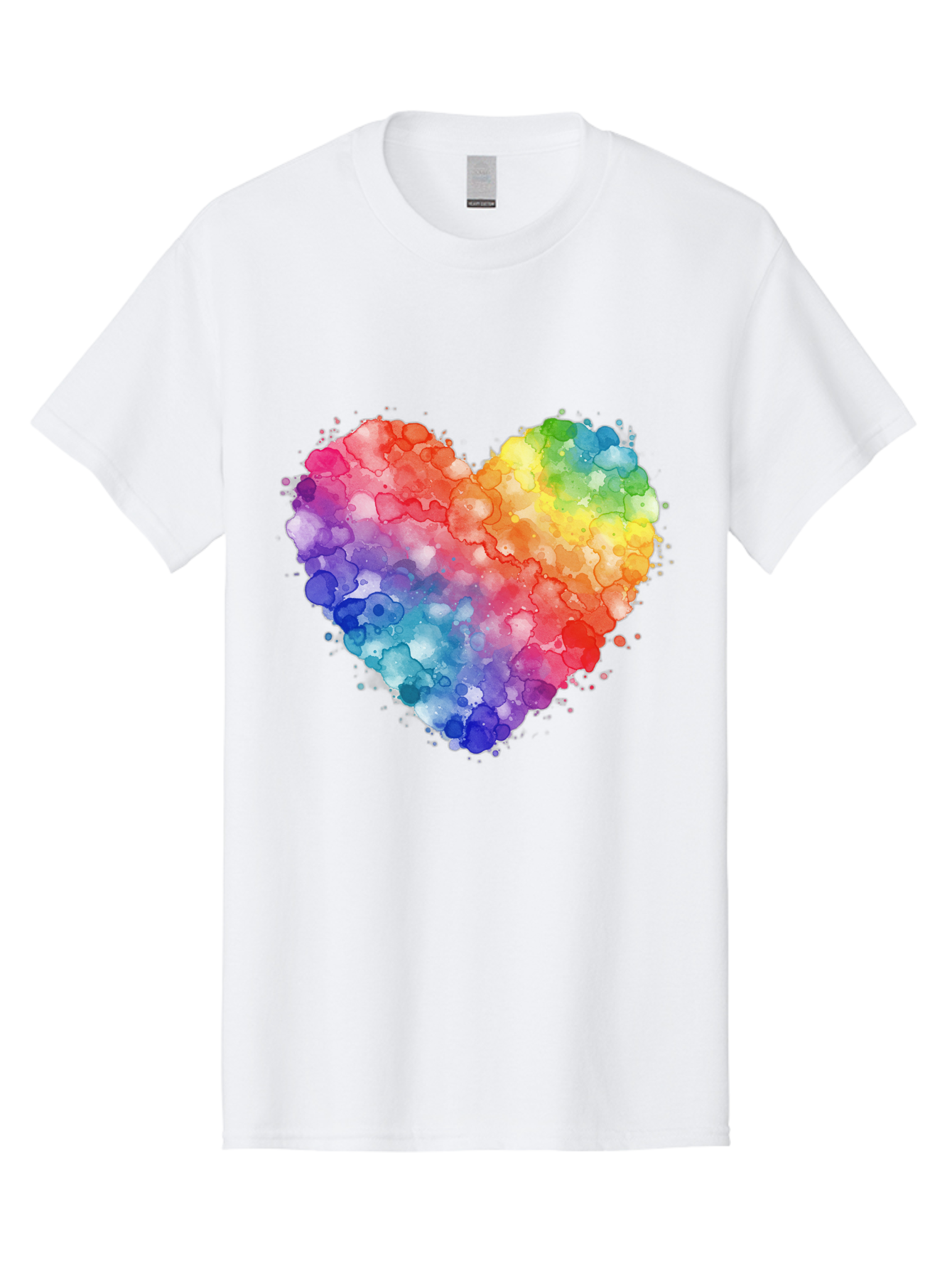 Rainbow-Heart-3 Men'S Graphic Tee, 100% Cotton, Comfortable Casual Summer Wear, Machine Washable, Vintage Camera, Old Camera, Antique Camera, Black Camera, Classic Photography, Photography Equipment, Nostalgic Device, Film Camera, Camera Art Baj733