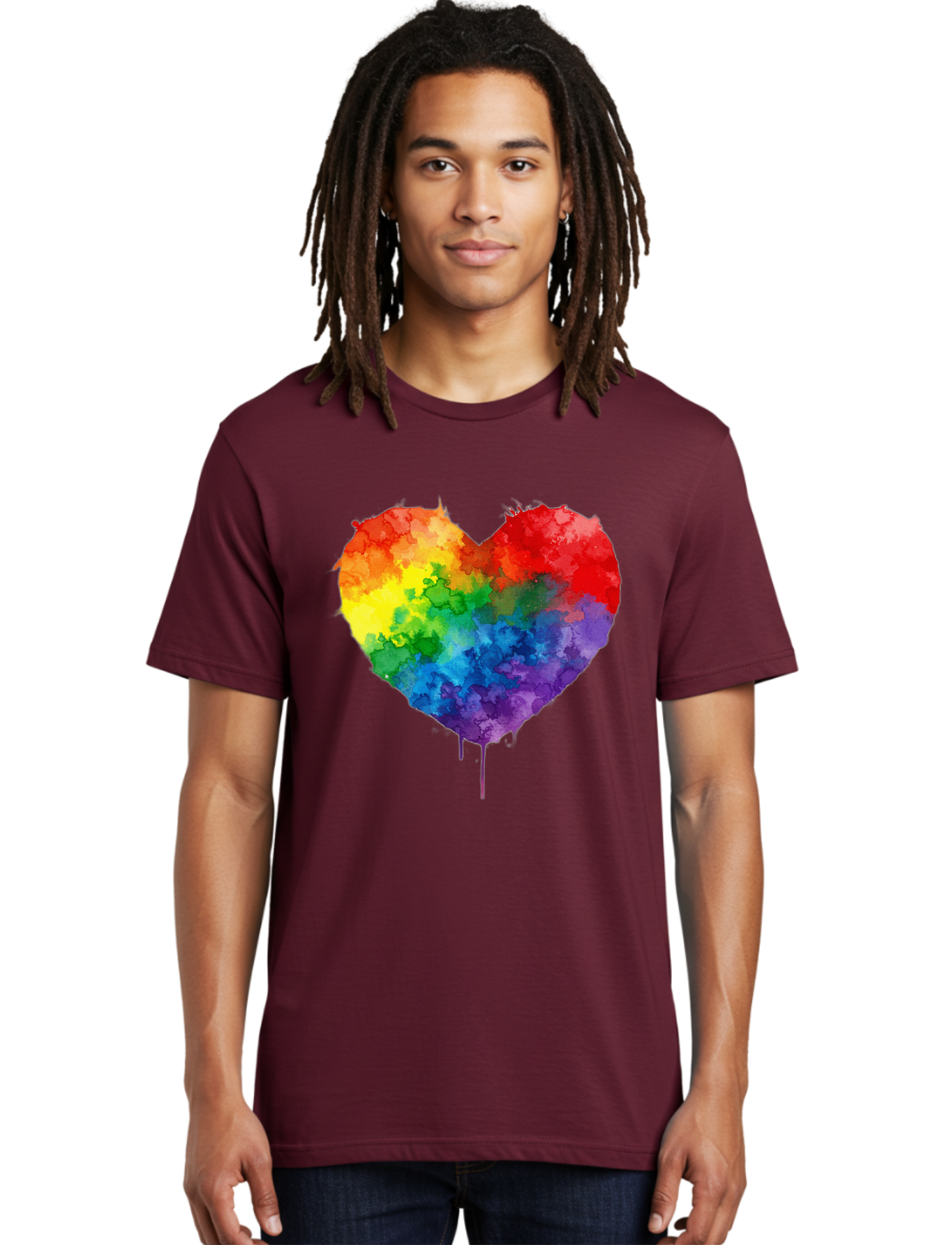 Rainbow-Heart-4 Men'S Graphic Tee, 100% Cotton, Comfortable Casual Summer Wear, Machine Washable, Vintage Camera, Old Camera, Antique Camera, Black Camera, Classic Photography, Photography Equipment, Nostalgic Device, Film Camera, Camera Art Baj734
