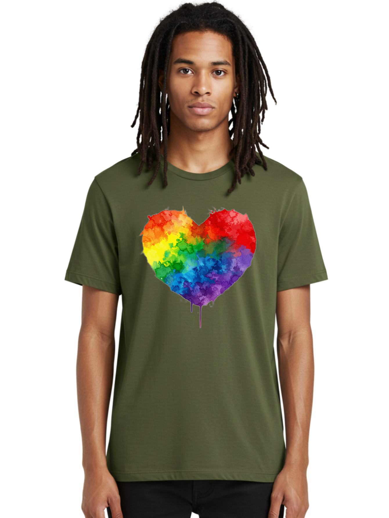 Rainbow-Heart-4 Men'S Graphic Tee, 100% Cotton, Comfortable Casual Summer Wear, Machine Washable, Vintage Camera, Old Camera, Antique Camera, Black Camera, Classic Photography, Photography Equipment, Nostalgic Device, Film Camera, Camera Art Baj734