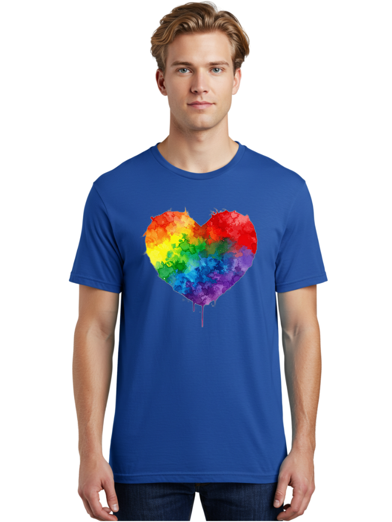 Rainbow-Heart-4 Men'S Graphic Tee, 100% Cotton, Comfortable Casual Summer Wear, Machine Washable, Vintage Camera, Old Camera, Antique Camera, Black Camera, Classic Photography, Photography Equipment, Nostalgic Device, Film Camera, Camera Art Baj734