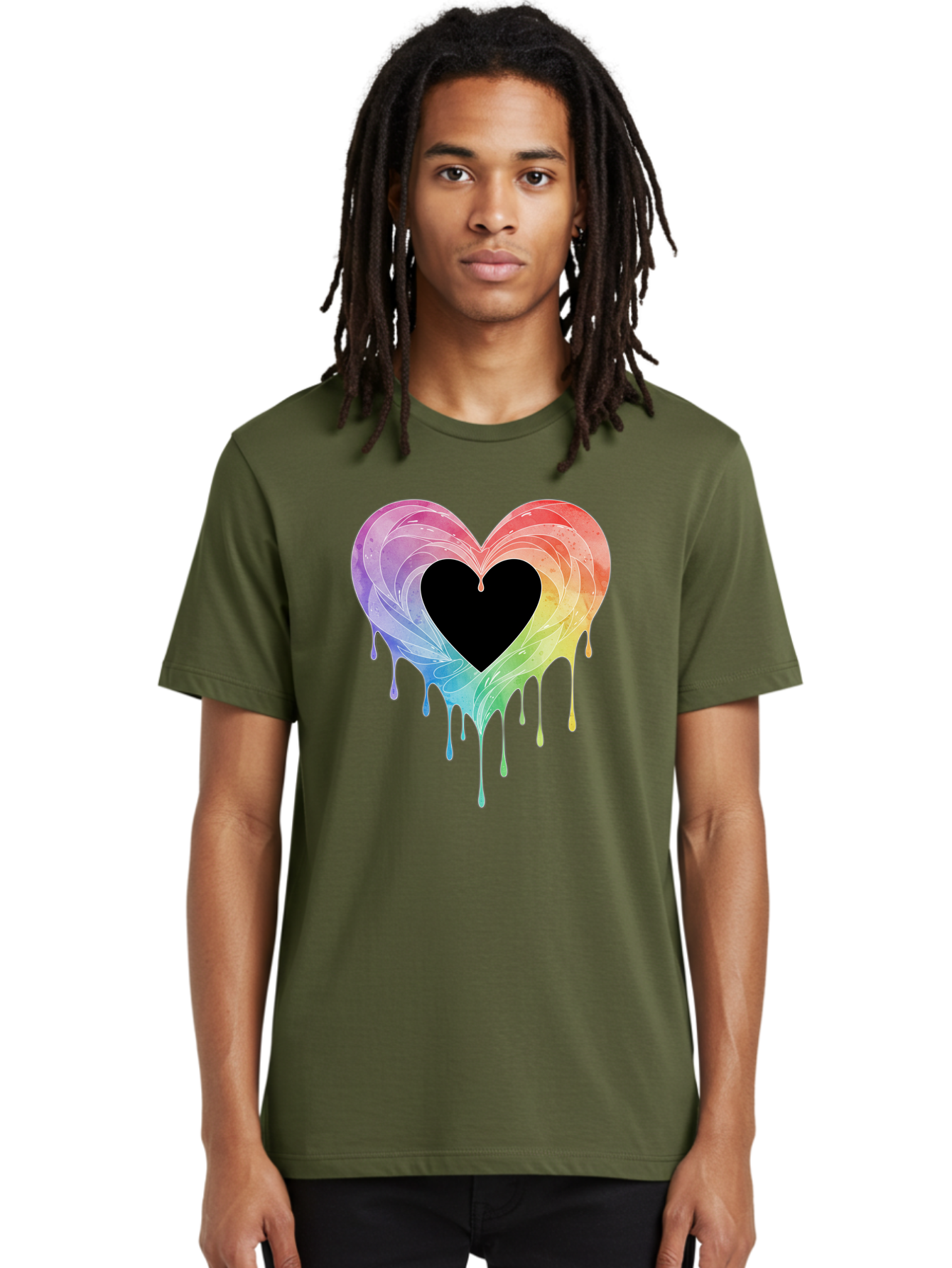 Rainbow-Heart-6 Men'S Graphic Tee, 100% Cotton, Comfortable Casual Summer Wear, Machine Washable, Vintage Camera, Old Camera, Antique Camera, Black Camera, Classic Photography, Photography Equipment, Nostalgic Device, Film Camera, Camera Art Baj736