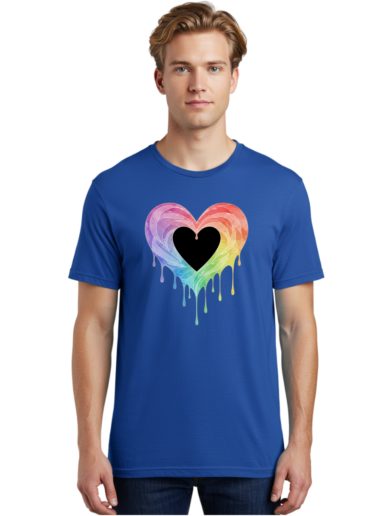 Rainbow-Heart-6 Men'S Graphic Tee, 100% Cotton, Comfortable Casual Summer Wear, Machine Washable, Vintage Camera, Old Camera, Antique Camera, Black Camera, Classic Photography, Photography Equipment, Nostalgic Device, Film Camera, Camera Art Baj736