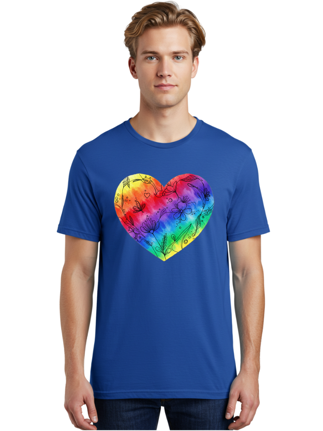 Rainbow-Heart-7 Men'S Graphic Tee, 100% Cotton, Comfortable Casual Summer Wear, Machine Washable, Vintage Camera, Old Camera, Antique Camera, Black Camera, Classic Photography, Photography Equipment, Nostalgic Device, Film Camera, Camera Art Baj737