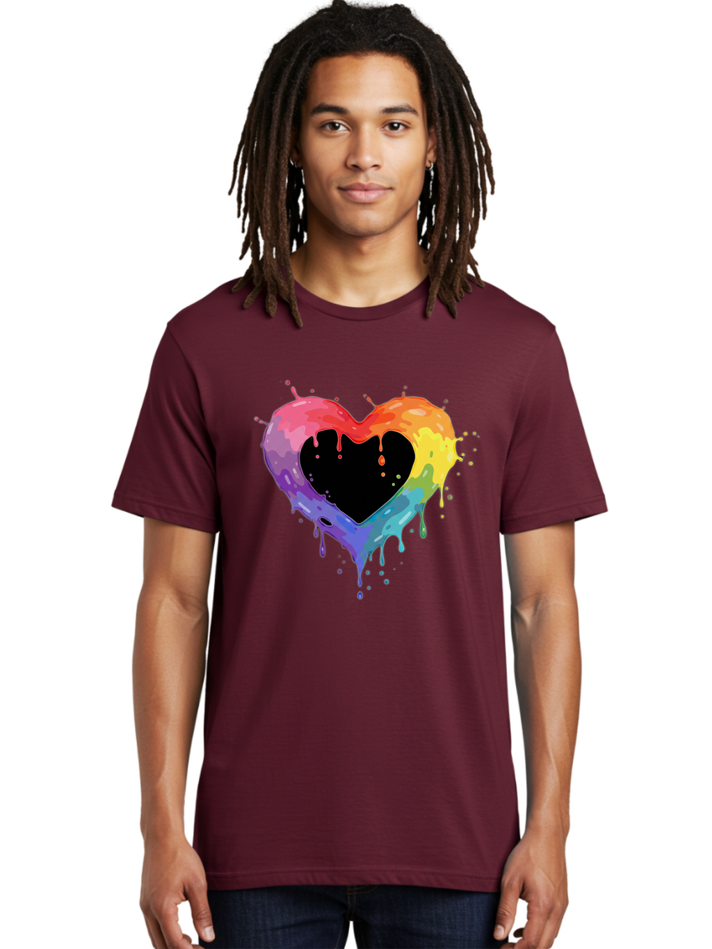 Rainbow-Heart-9 Men'S Graphic Tee, 100% Cotton, Comfortable Casual Summer Wear, Machine Washable, Vintage Camera, Old Camera, Antique Camera, Black Camera, Classic Photography, Photography Equipment, Nostalgic Device, Film Camera, Camera Art Baj739