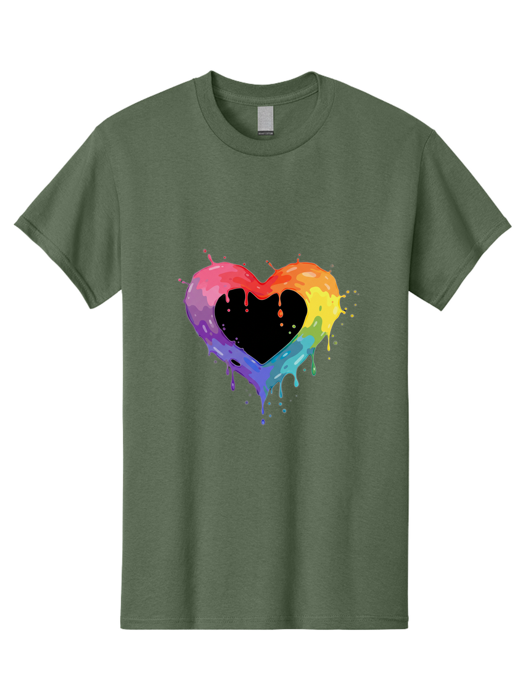 Rainbow-Heart-9 Men'S Graphic Tee, 100% Cotton, Comfortable Casual Summer Wear, Machine Washable, Vintage Camera, Old Camera, Antique Camera, Black Camera, Classic Photography, Photography Equipment, Nostalgic Device, Film Camera, Camera Art Baj739