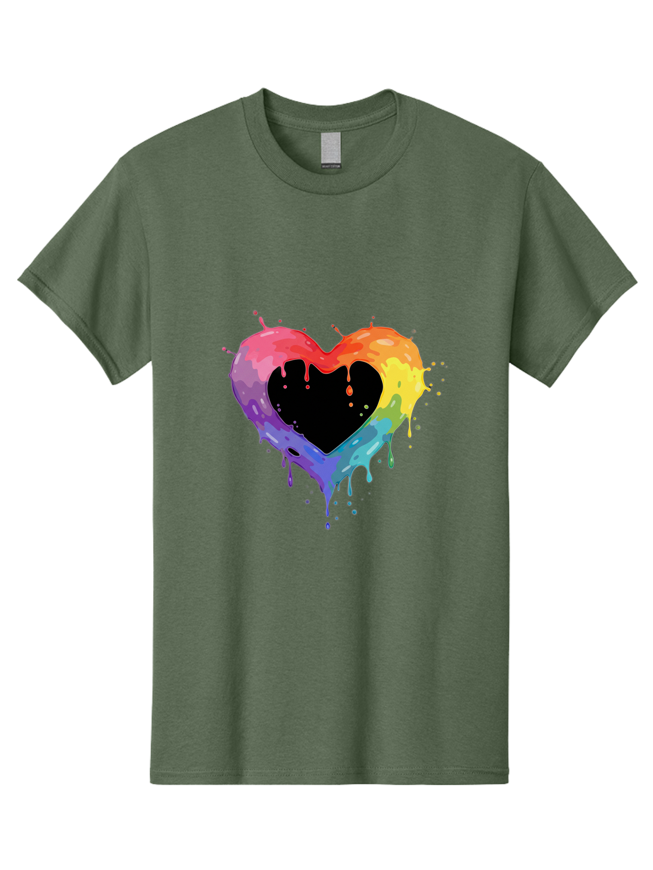 Rainbow-Heart-9 Men'S Graphic Tee, 100% Cotton, Comfortable Casual Summer Wear, Machine Washable, Vintage Camera, Old Camera, Antique Camera, Black Camera, Classic Photography, Photography Equipment, Nostalgic Device, Film Camera, Camera Art Baj739