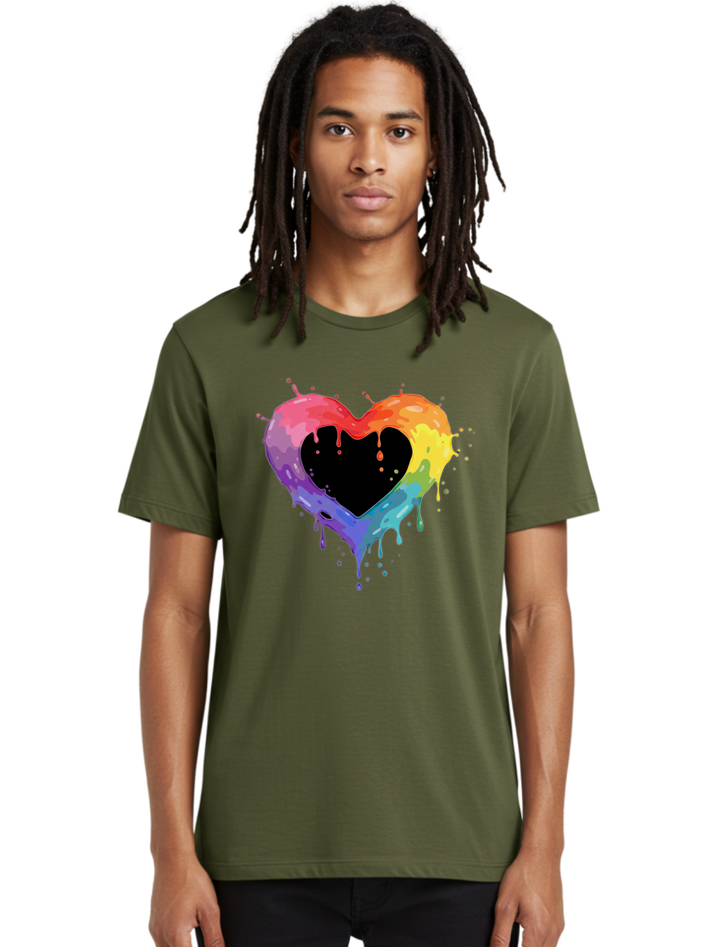Rainbow-Heart-9 Men'S Graphic Tee, 100% Cotton, Comfortable Casual Summer Wear, Machine Washable, Vintage Camera, Old Camera, Antique Camera, Black Camera, Classic Photography, Photography Equipment, Nostalgic Device, Film Camera, Camera Art Baj739