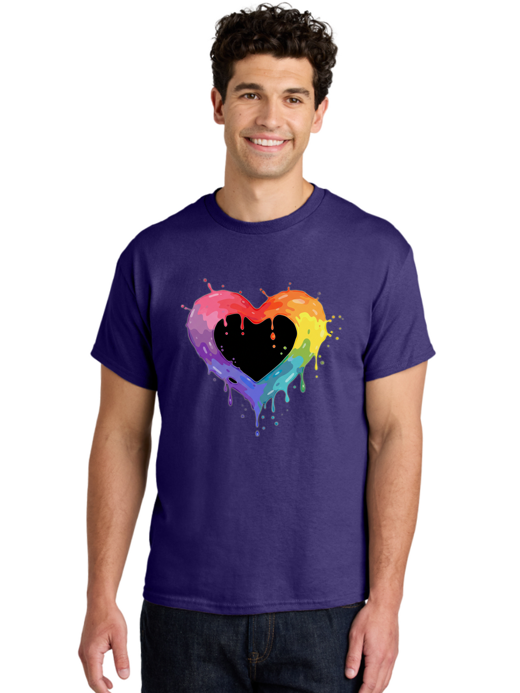 Rainbow-Heart-9 Men'S Graphic Tee, 100% Cotton, Comfortable Casual Summer Wear, Machine Washable, Vintage Camera, Old Camera, Antique Camera, Black Camera, Classic Photography, Photography Equipment, Nostalgic Device, Film Camera, Camera Art Baj739