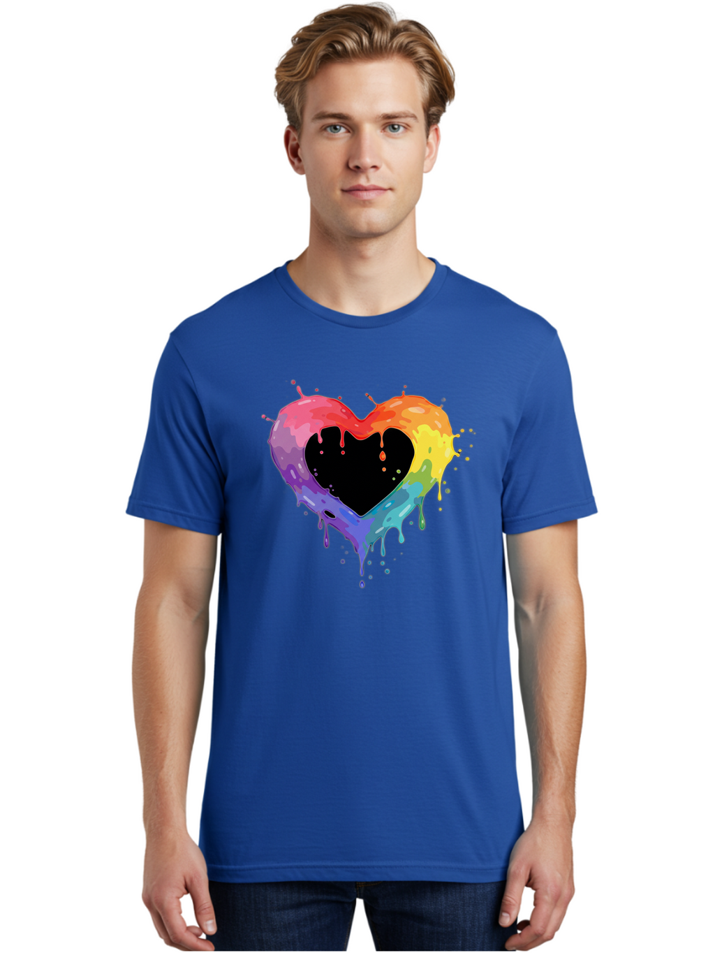 Rainbow-Heart-9 Men'S Graphic Tee, 100% Cotton, Comfortable Casual Summer Wear, Machine Washable, Vintage Camera, Old Camera, Antique Camera, Black Camera, Classic Photography, Photography Equipment, Nostalgic Device, Film Camera, Camera Art Baj739