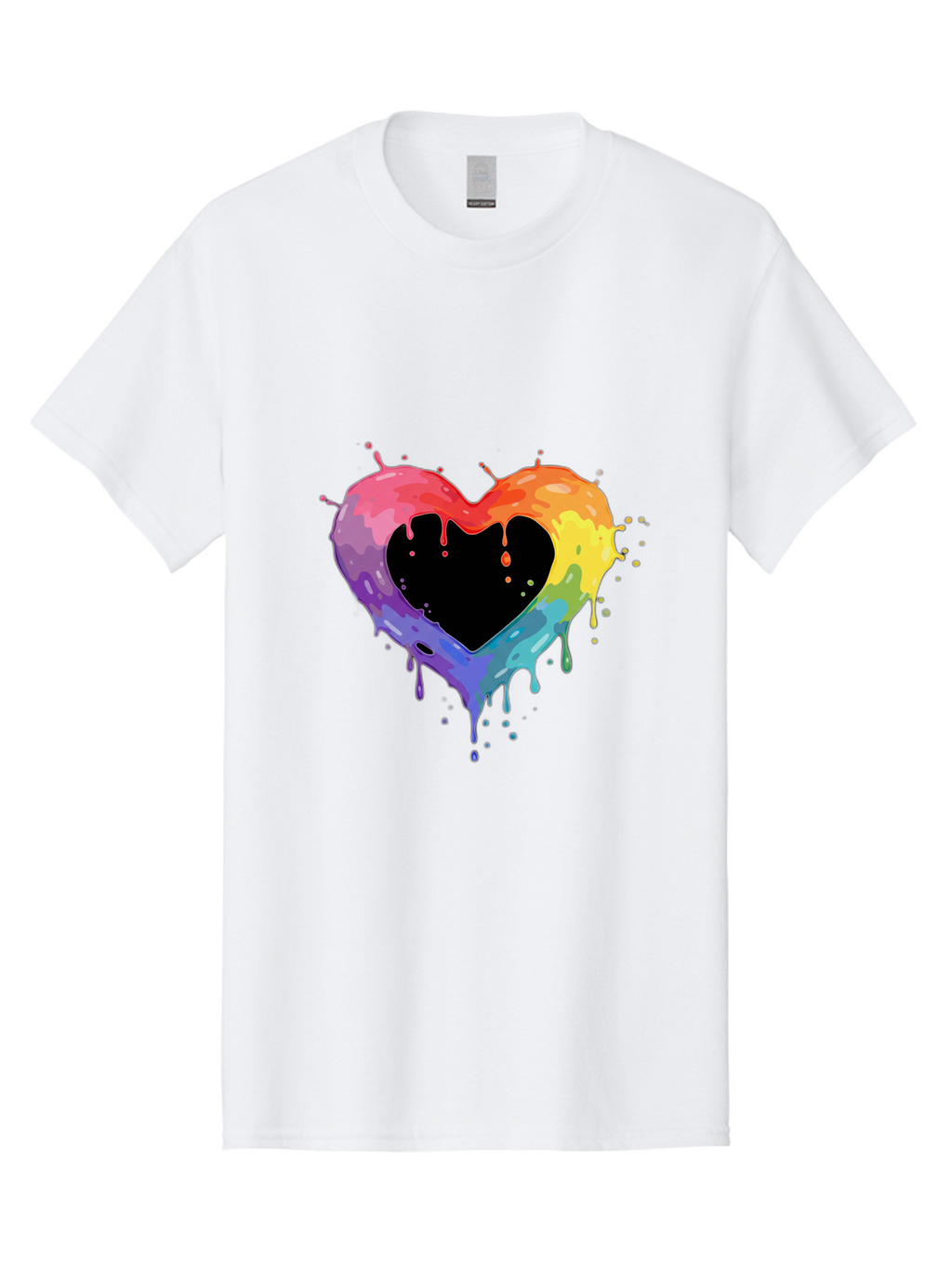 Rainbow-Heart-9 Men'S Graphic Tee, 100% Cotton, Comfortable Casual Summer Wear, Machine Washable, Vintage Camera, Old Camera, Antique Camera, Black Camera, Classic Photography, Photography Equipment, Nostalgic Device, Film Camera, Camera Art Baj739