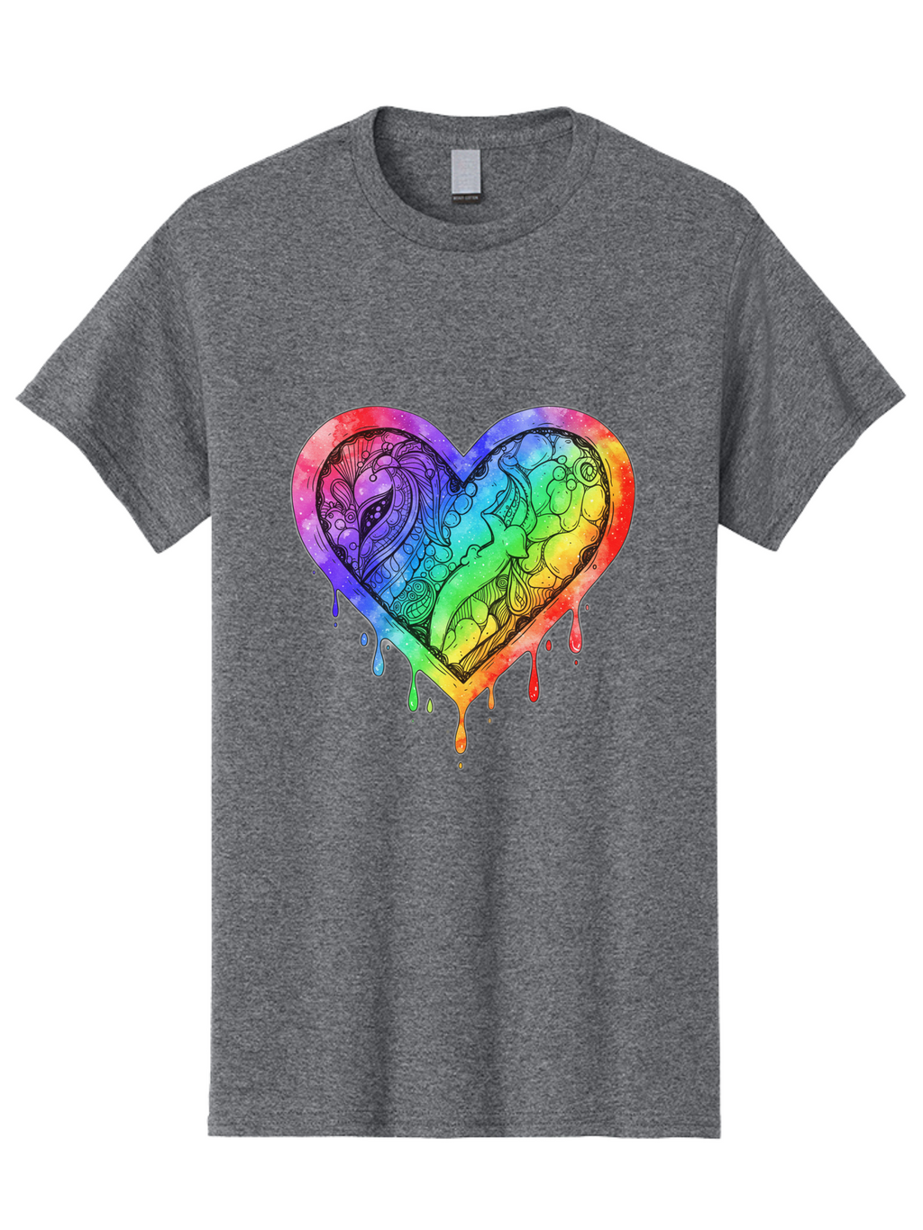 Rainbow-Heart-Koi Men'S Graphic Tee, 100% Cotton, Comfortable Casual Summer Wear, Machine Washable, Vintage Camera, Old Camera, Antique Camera, Black Camera, Classic Photography, Photography Equipment, Nostalgic Device, Film Camera, Camera Art Baj740