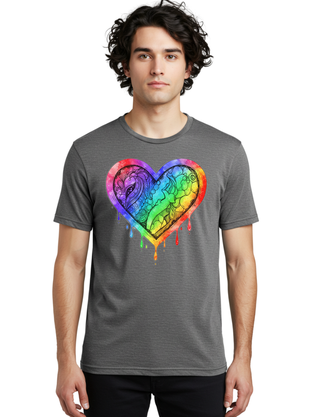 Rainbow-Heart-Koi Men'S Graphic Tee, 100% Cotton, Comfortable Casual Summer Wear, Machine Washable, Vintage Camera, Old Camera, Antique Camera, Black Camera, Classic Photography, Photography Equipment, Nostalgic Device, Film Camera, Camera Art Baj740