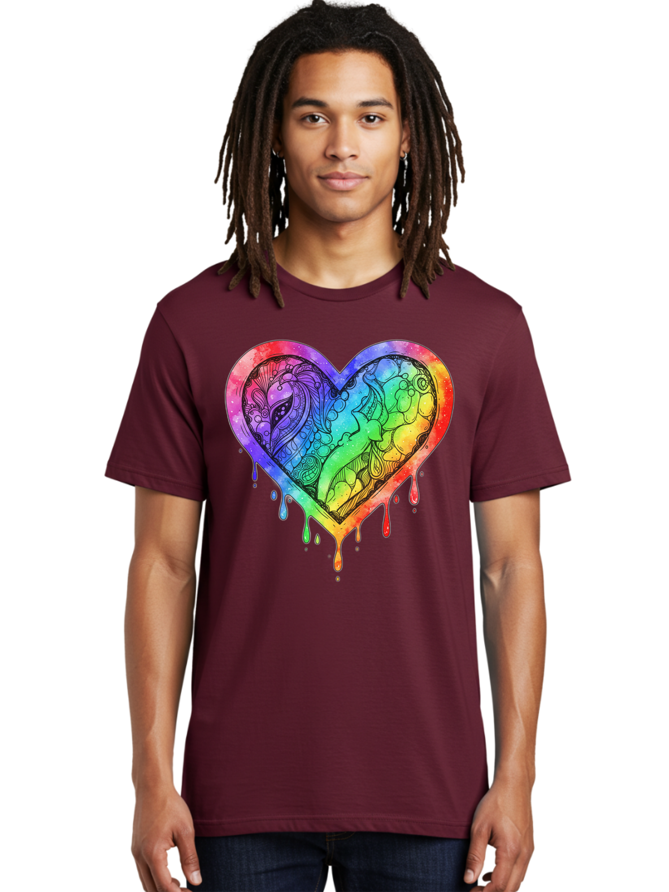 Rainbow-Heart-Koi Men'S Graphic Tee, 100% Cotton, Comfortable Casual Summer Wear, Machine Washable, Vintage Camera, Old Camera, Antique Camera, Black Camera, Classic Photography, Photography Equipment, Nostalgic Device, Film Camera, Camera Art Baj740