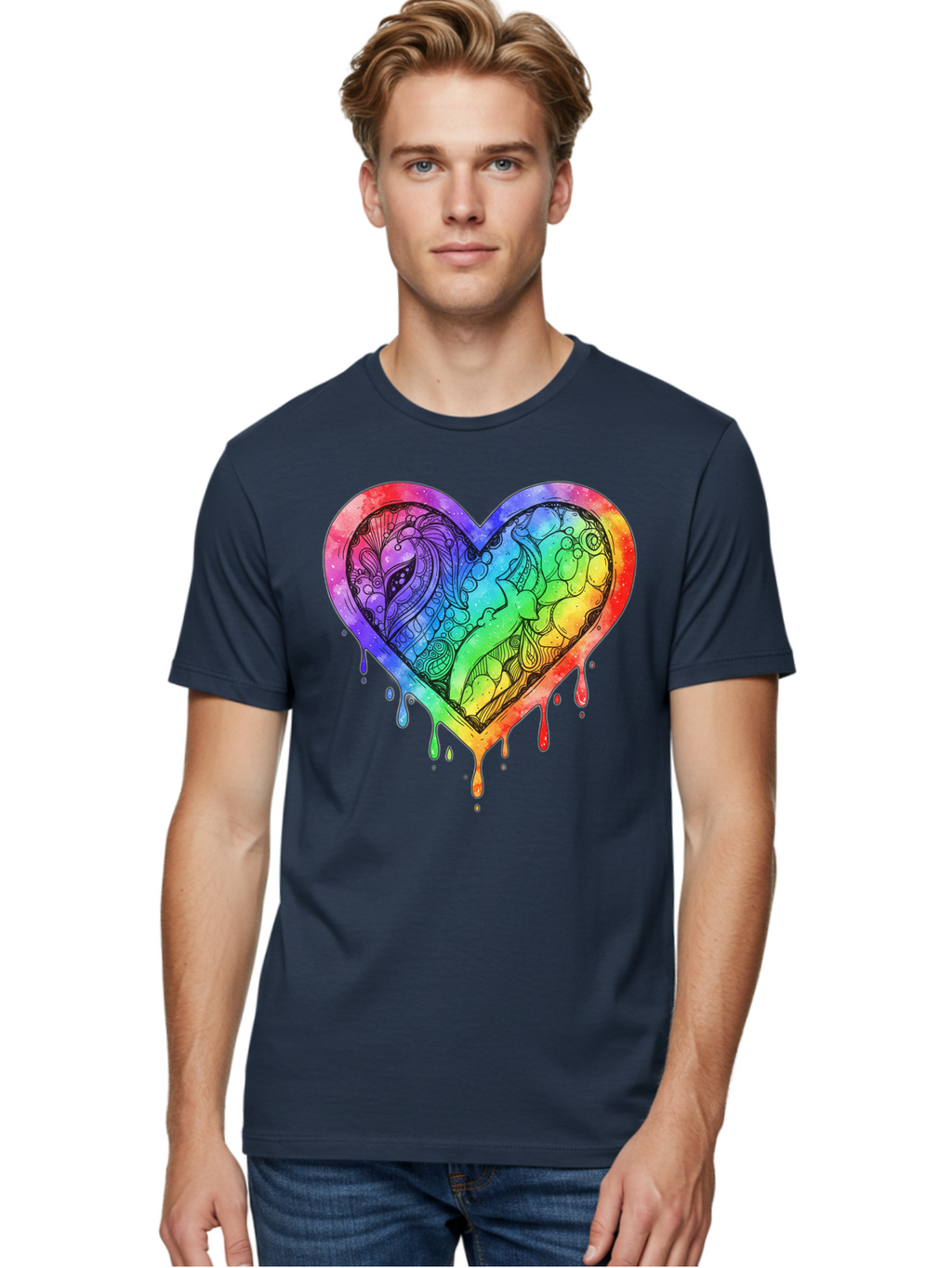 Rainbow-Heart-Koi Men'S Graphic Tee, 100% Cotton, Comfortable Casual Summer Wear, Machine Washable, Vintage Camera, Old Camera, Antique Camera, Black Camera, Classic Photography, Photography Equipment, Nostalgic Device, Film Camera, Camera Art Baj740
