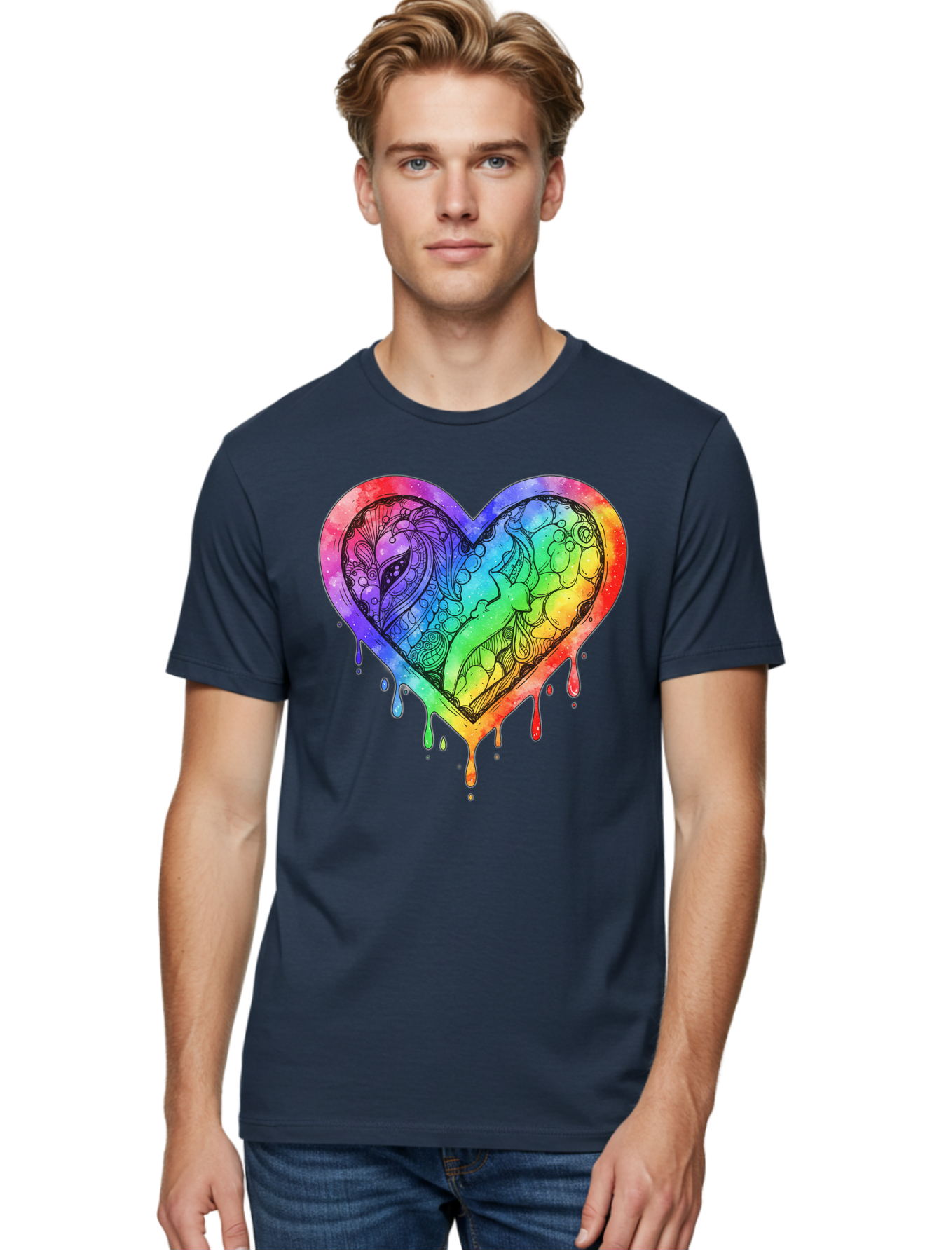 Rainbow-Heart-Koi Men'S Graphic Tee, 100% Cotton, Comfortable Casual Summer Wear, Machine Washable, Vintage Camera, Old Camera, Antique Camera, Black Camera, Classic Photography, Photography Equipment, Nostalgic Device, Film Camera, Camera Art Baj740