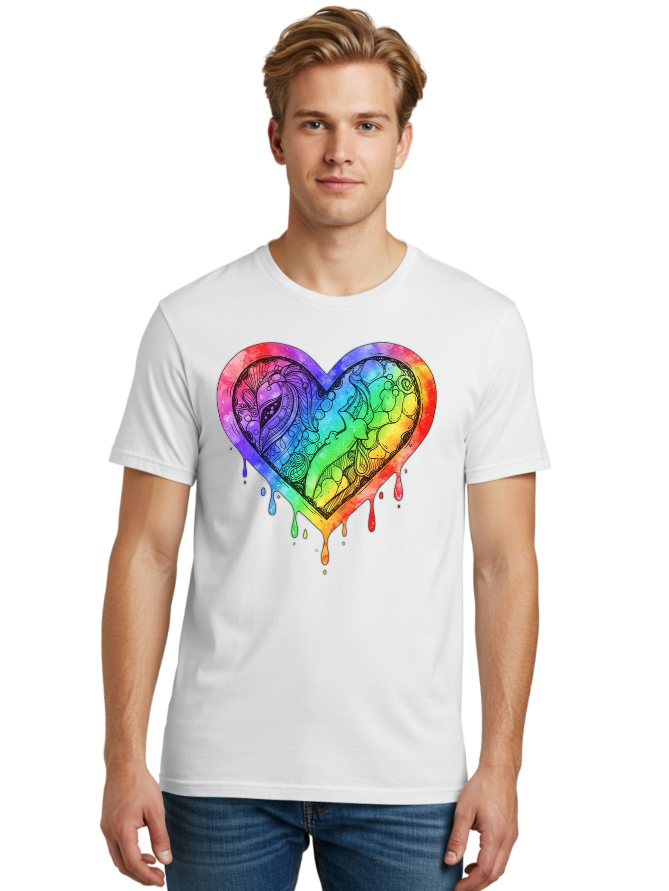 Rainbow-Heart-Koi Men'S Graphic Tee, 100% Cotton, Comfortable Casual Summer Wear, Machine Washable, Vintage Camera, Old Camera, Antique Camera, Black Camera, Classic Photography, Photography Equipment, Nostalgic Device, Film Camera, Camera Art Baj740