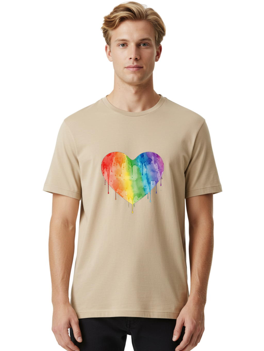 Rainbow-Heart Men'S Graphic Tee, 100% Cotton, Comfortable Casual Summer Wear, Machine Washable, Vintage Camera, Old Camera, Antique Camera, Black Camera, Classic Photography, Photography Equipment, Nostalgic Device, Film Camera, Camera Art Baj742