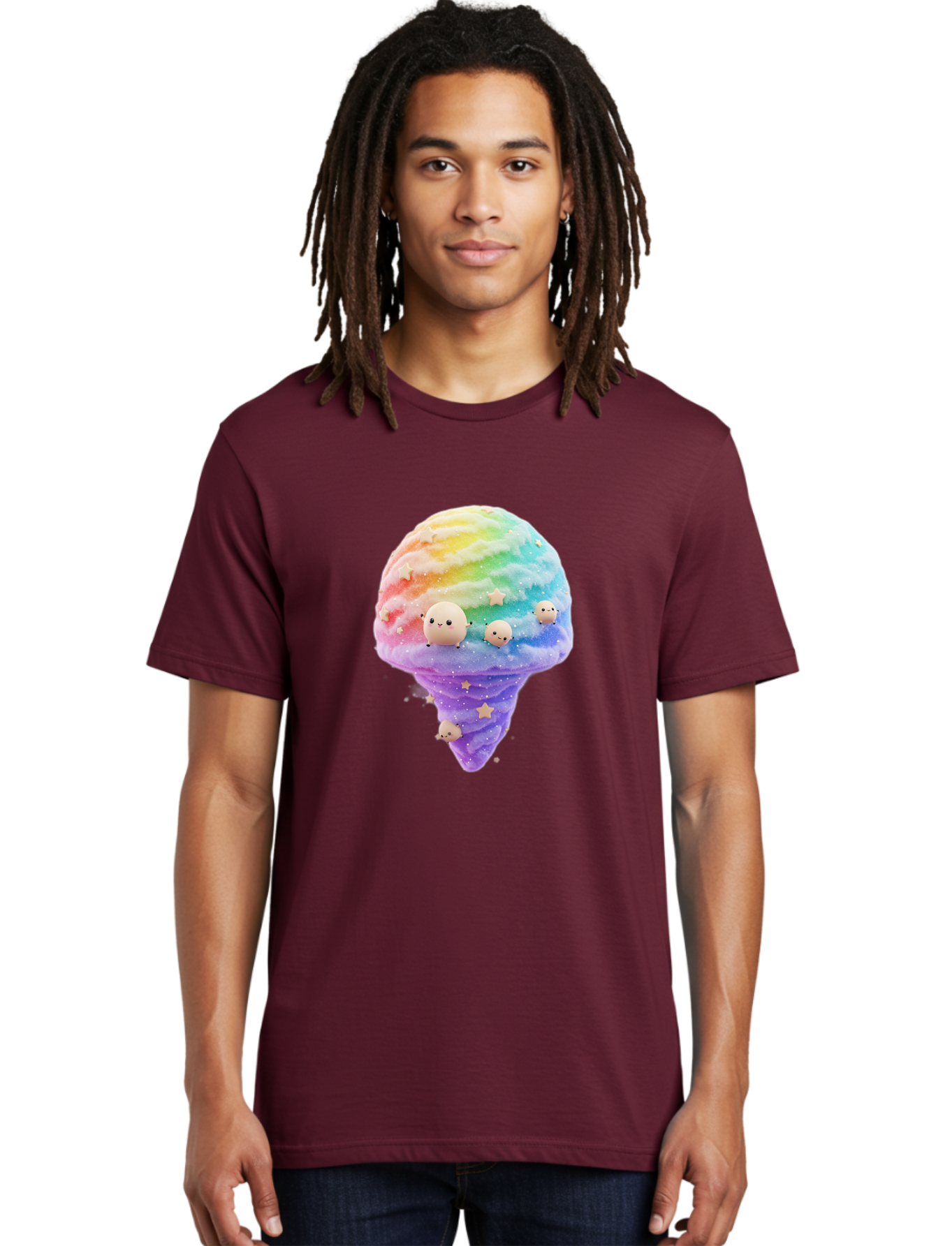 Rainbow-Ice-Cream Men'S Graphic Tee, 100% Cotton, Comfortable Casual Summer Wear, Machine Washable, Vintage Camera, Old Camera, Antique Camera, Black Camera, Classic Photography, Photography Equipment, Nostalgic Device, Film Camera, Camera Art Baj743