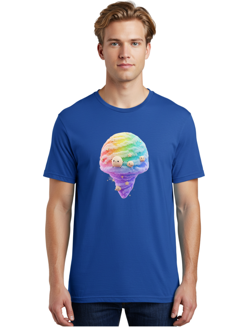 Rainbow-Ice-Cream Men'S Graphic Tee, 100% Cotton, Comfortable Casual Summer Wear, Machine Washable, Vintage Camera, Old Camera, Antique Camera, Black Camera, Classic Photography, Photography Equipment, Nostalgic Device, Film Camera, Camera Art Baj743