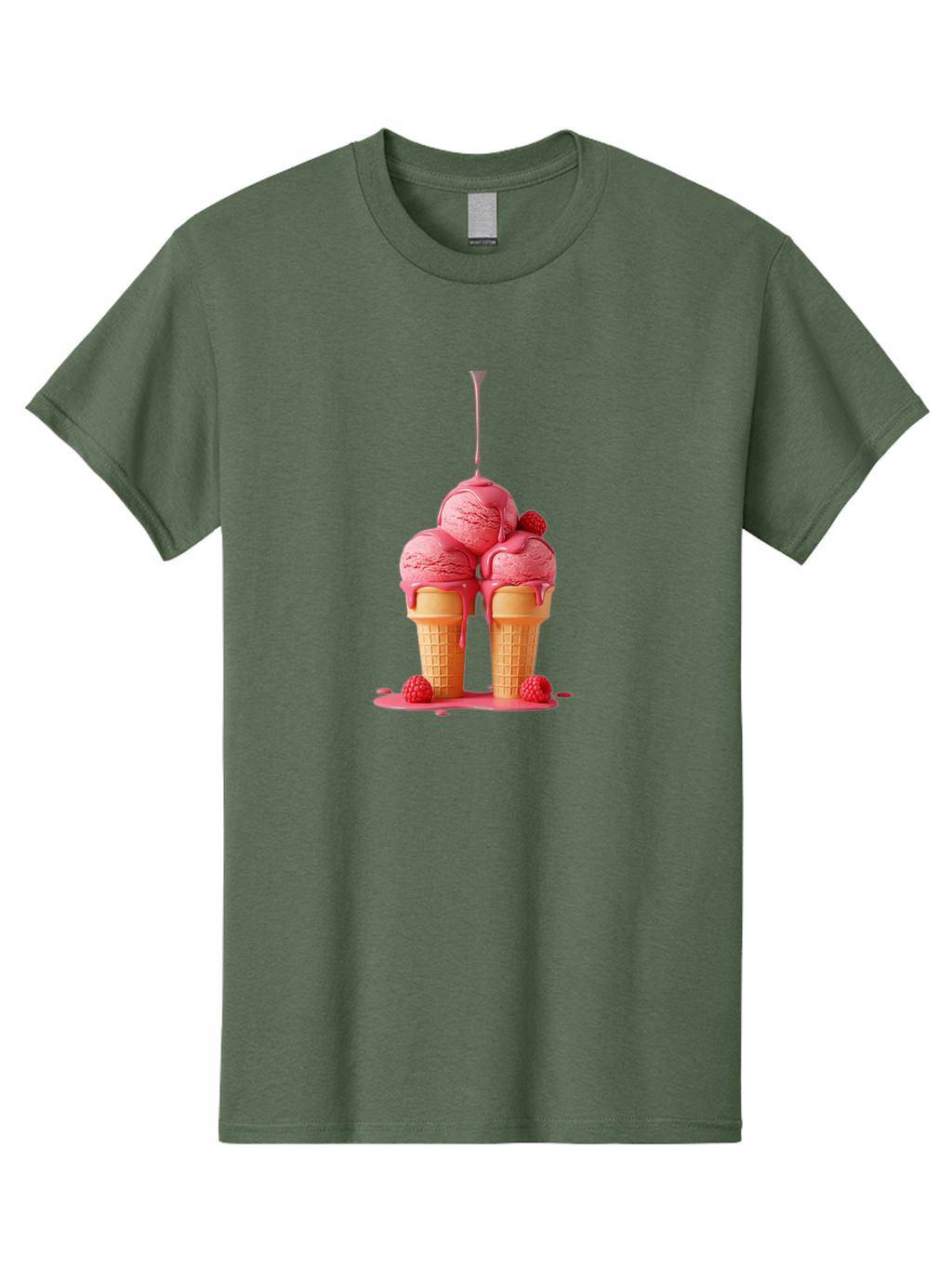 Raspberry-Ice-Cream Men'S Graphic Tee, 100% Cotton, Comfortable Casual Summer Wear, Machine Washable, Vintage Camera, Old Camera, Antique Camera, Black Camera, Classic Photography, Photography Equipment, Nostalgic Device, Film Camera, Baj745