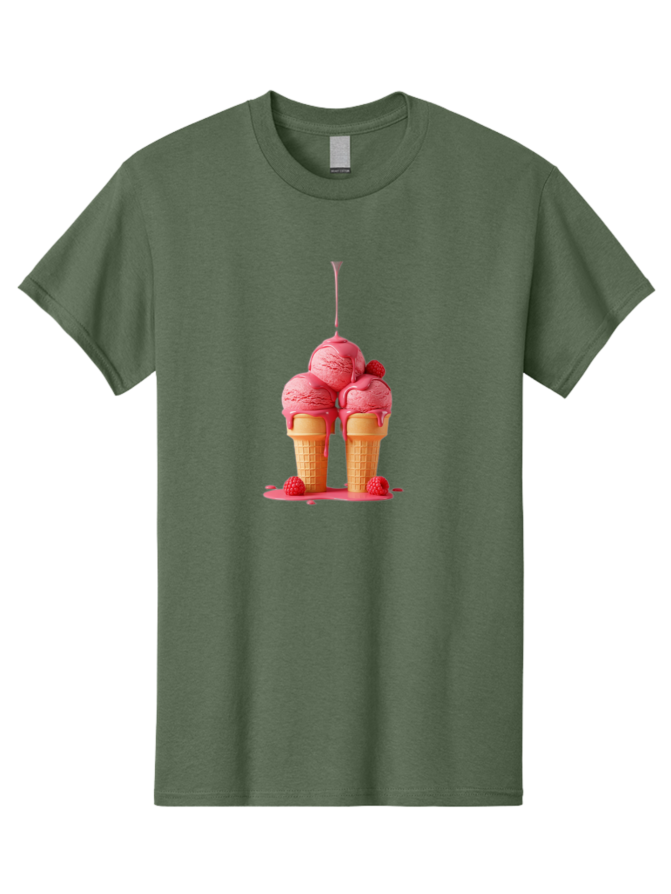 Raspberry-Ice-Cream Men'S Graphic Tee, 100% Cotton, Comfortable Casual Summer Wear, Machine Washable, Vintage Camera, Old Camera, Antique Camera, Black Camera, Classic Photography, Photography Equipment, Nostalgic Device, Film Camera, Baj745