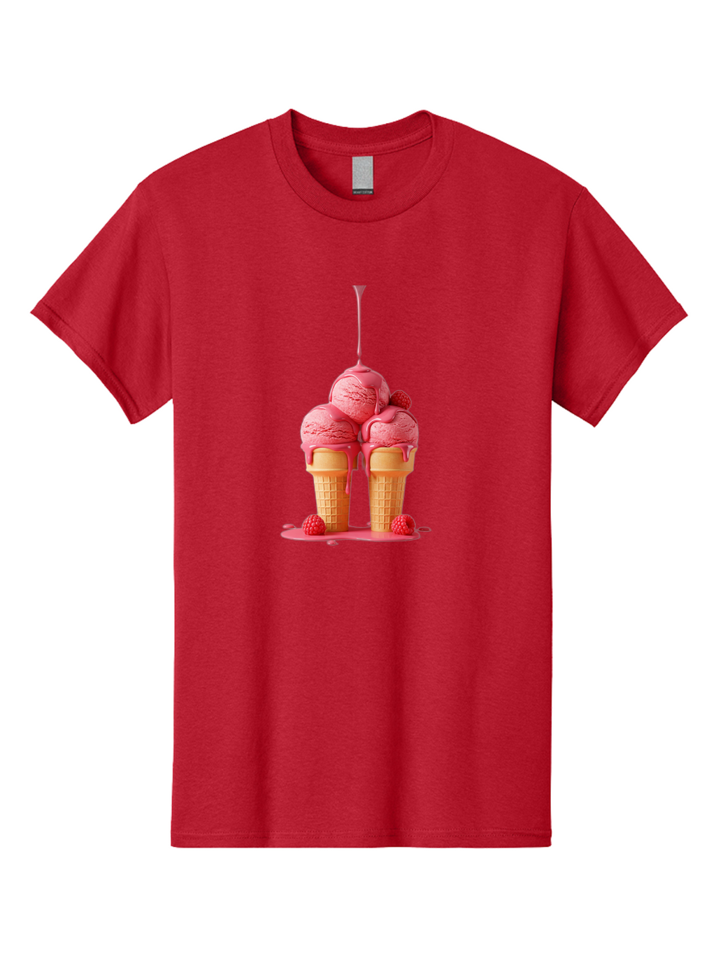 Raspberry-Ice-Cream Men'S Graphic Tee, 100% Cotton, Comfortable Casual Summer Wear, Machine Washable, Vintage Camera, Old Camera, Antique Camera, Black Camera, Classic Photography, Photography Equipment, Nostalgic Device, Film Camera, Baj745