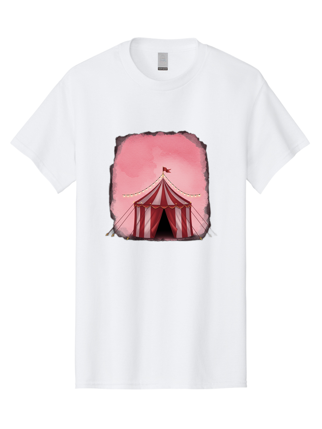 Red-And-White-Striped-Tent Men'S Graphic Tee, 100% Cotton, Comfortable Casual Summer Wear, Machine Washable, Vintage Camera, Old Camera, Antique Camera, Black Camera, Classic Photography, Photography Equipment, Nostalgic Device, Film Camera, Baj746