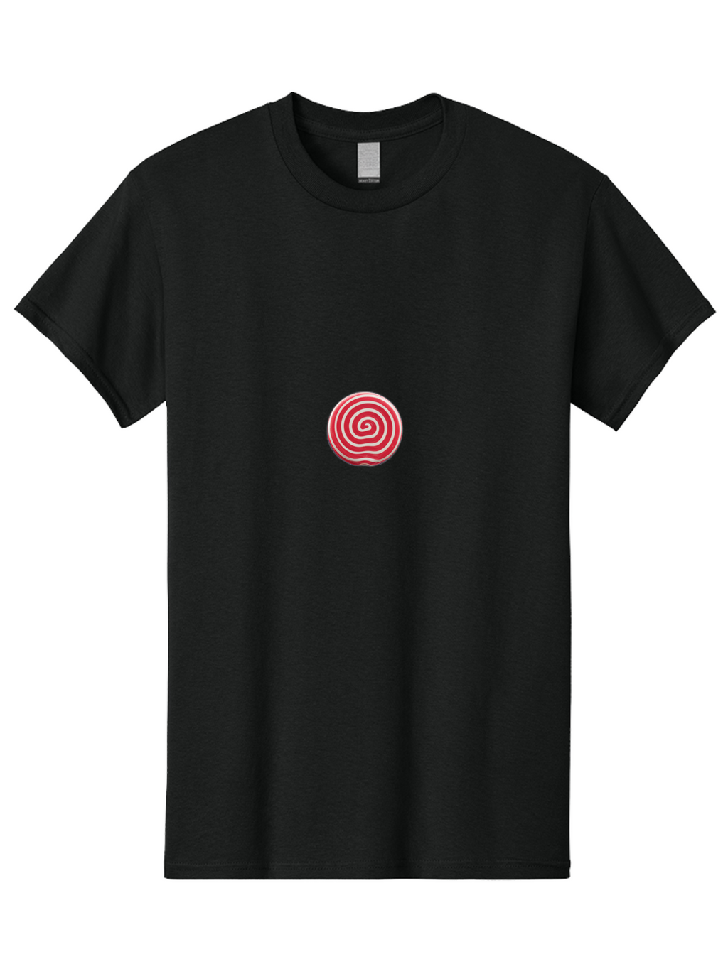 Red-And-White-Swirl-Lollipop Men'S Graphic Tee, 100% Cotton, Comfortable Casual Summer Wear, Machine Washable, Vintage Camera, Old Camera, Antique Camera, Black Camera, Classic Photography, Photography Equipment, Nostalgic Device, Film Camera, Baj747
