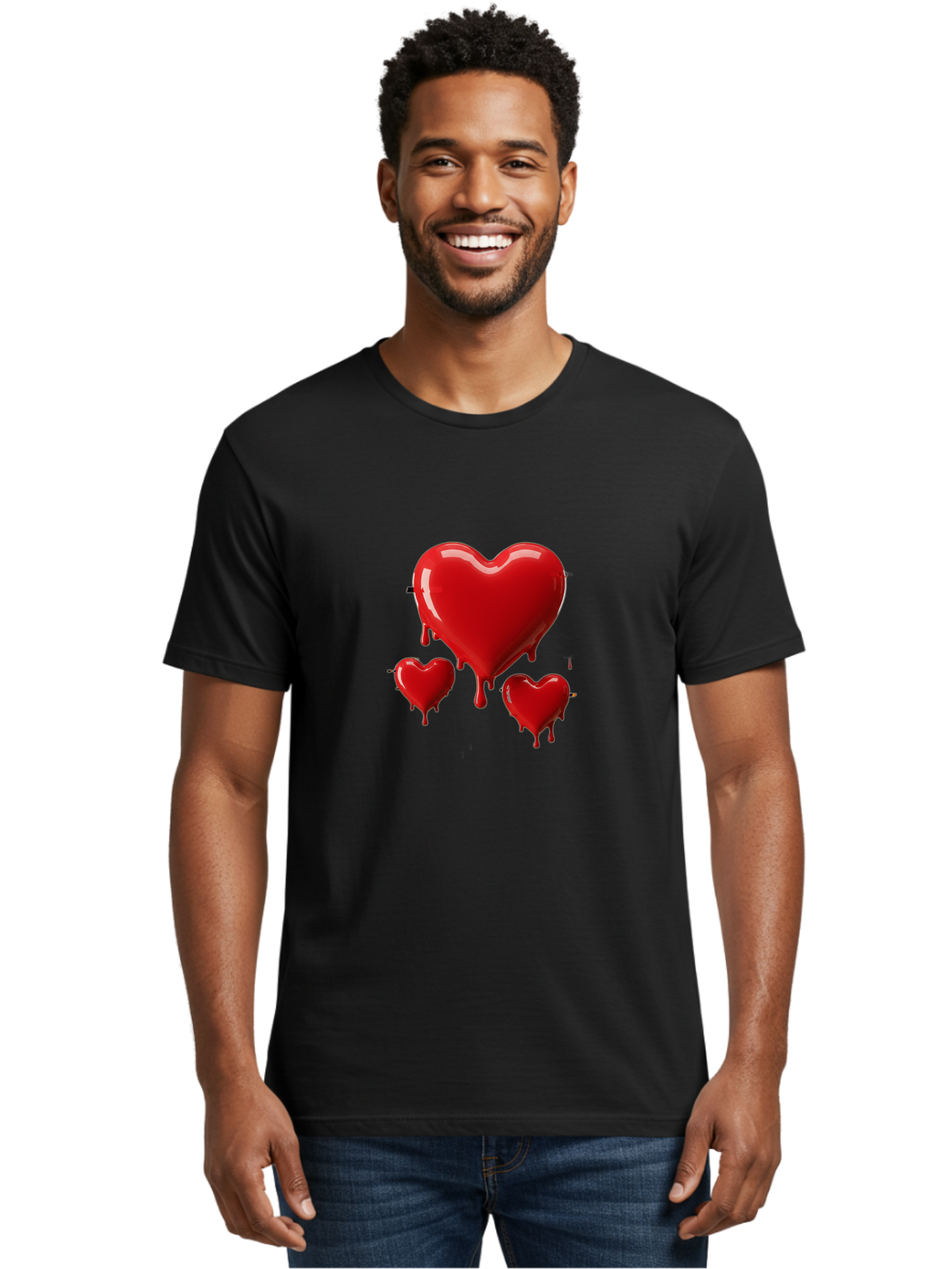 Red-Hearts Men'S Graphic Tee, 100% Cotton, Comfortable Casual Summer Wear, Machine Washable, Vintage Camera, Old Camera, Antique Camera, Black Camera, Classic Photography, Photography Equipment, Nostalgic Device, Film Camera, Camera Art Baj750