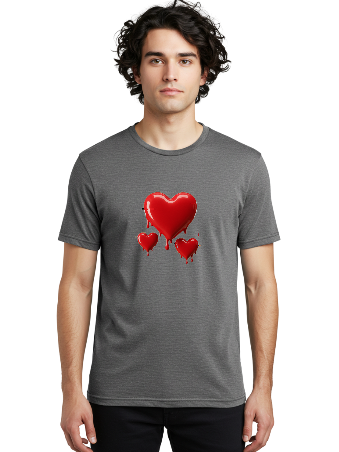 Red-Hearts Men'S Graphic Tee, 100% Cotton, Comfortable Casual Summer Wear, Machine Washable, Vintage Camera, Old Camera, Antique Camera, Black Camera, Classic Photography, Photography Equipment, Nostalgic Device, Film Camera, Camera Art Baj750