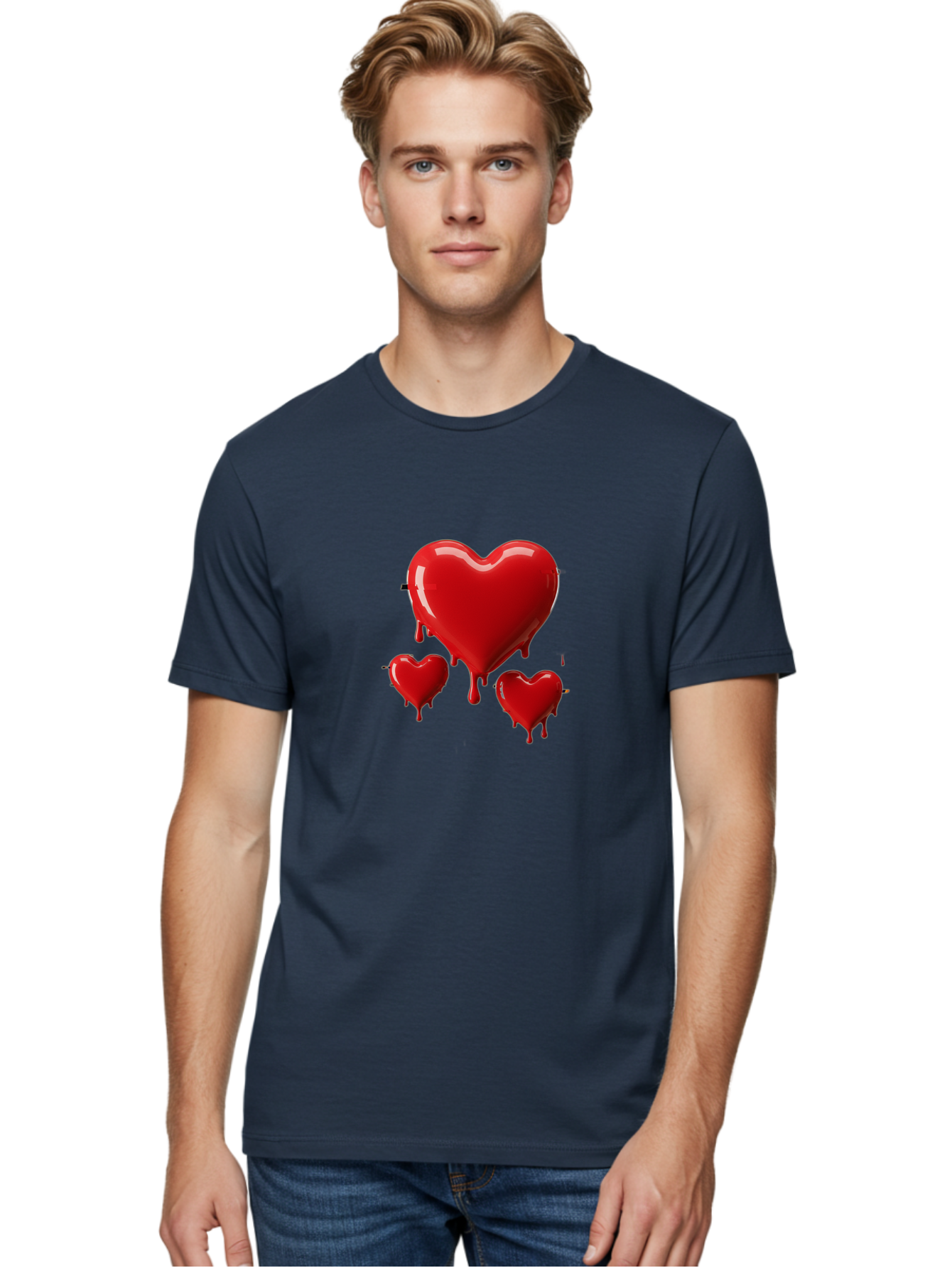 Red-Hearts Men'S Graphic Tee, 100% Cotton, Comfortable Casual Summer Wear, Machine Washable, Vintage Camera, Old Camera, Antique Camera, Black Camera, Classic Photography, Photography Equipment, Nostalgic Device, Film Camera, Camera Art Baj750
