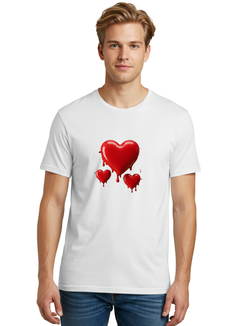 Red-Hearts Men'S Graphic Tee, 100% Cotton, Comfortable Casual Summer Wear, Machine Washable, Vintage Camera, Old Camera, Antique Camera, Black Camera, Classic Photography, Photography Equipment, Nostalgic Device, Film Camera, Camera Art Baj750