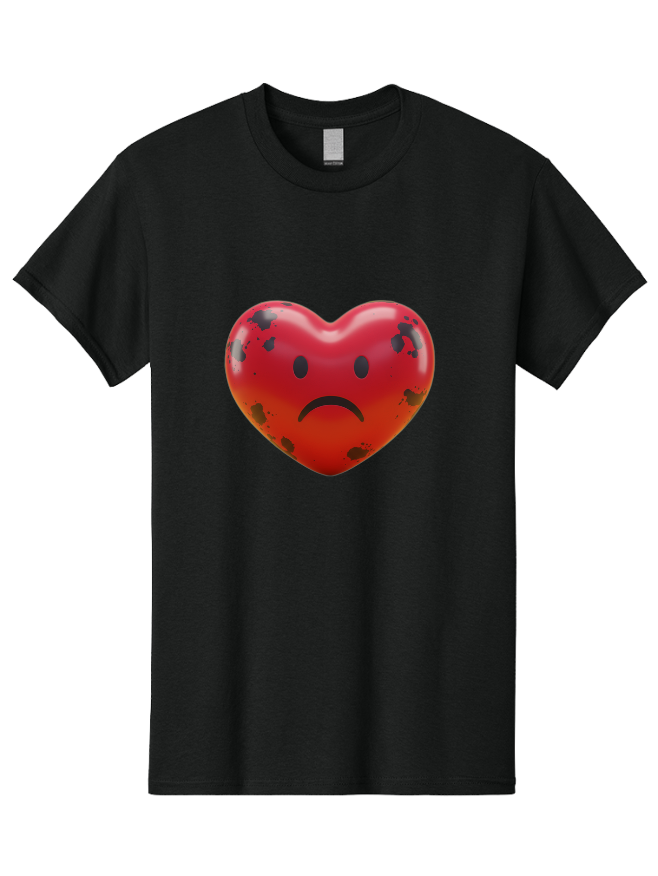 Sad-Red-Heart Men'S Graphic Tee, 100% Cotton, Comfortable Casual Summer Wear, Machine Washable, Vintage Camera, Old Camera, Antique Camera, Black Camera, Classic Photography, Photography Equipment, Nostalgic Device, Film Camera, Camera Art Baj752
