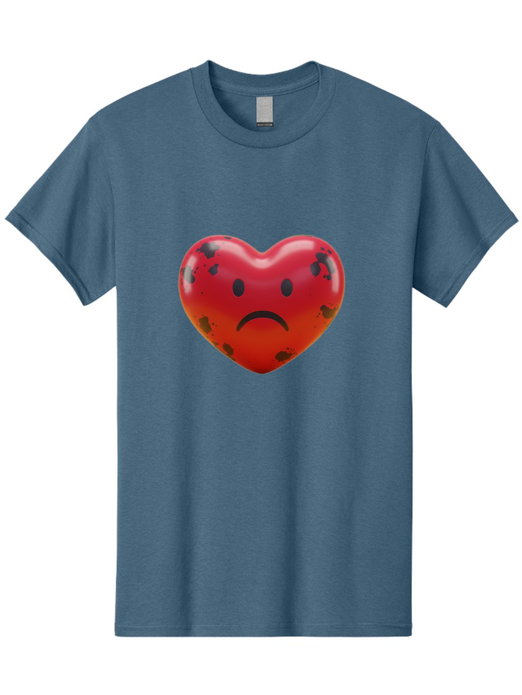 Sad-Red-Heart Men'S Graphic Tee, 100% Cotton, Comfortable Casual Summer Wear, Machine Washable, Vintage Camera, Old Camera, Antique Camera, Black Camera, Classic Photography, Photography Equipment, Nostalgic Device, Film Camera, Camera Art Baj752