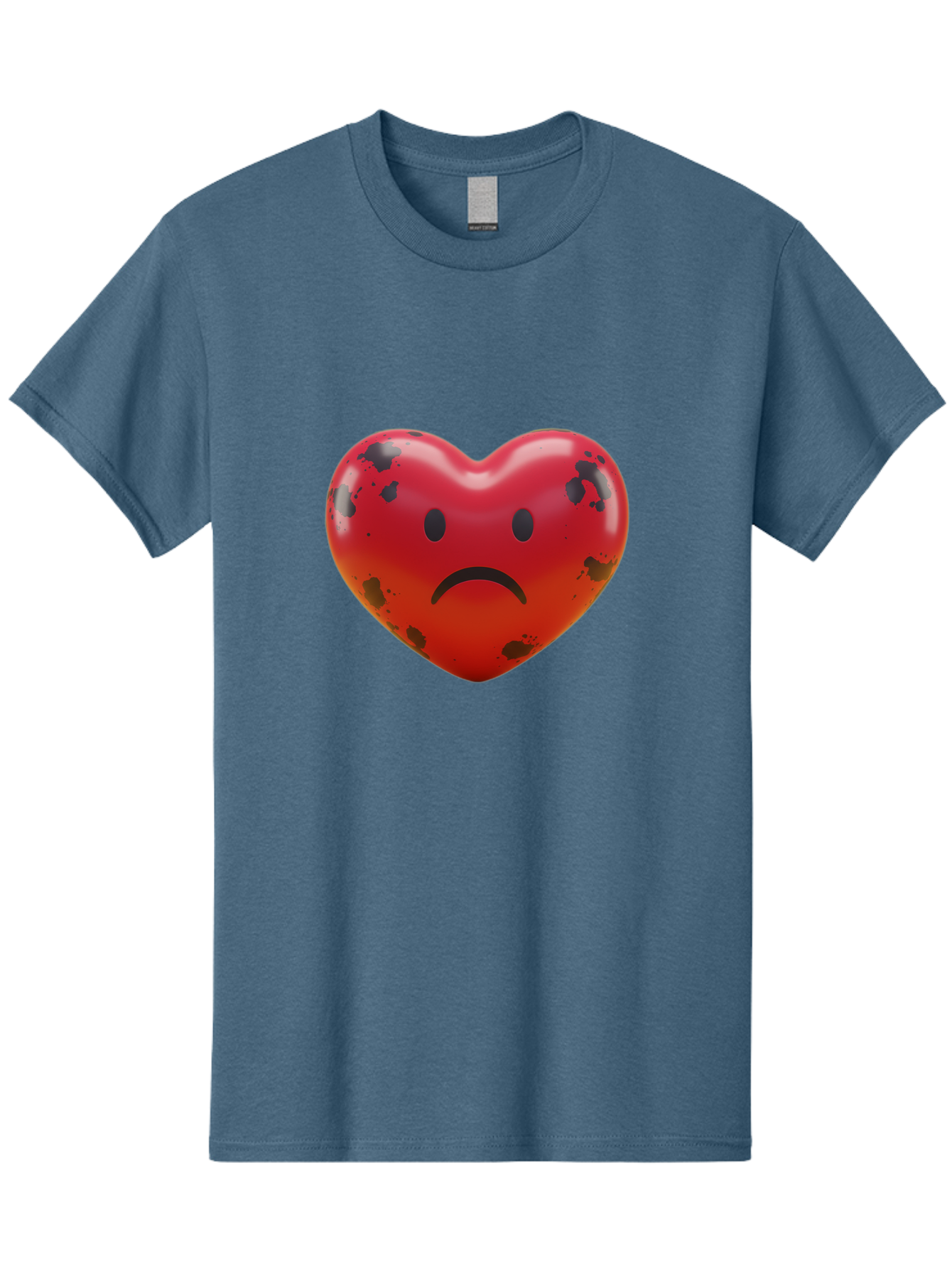 Sad-Red-Heart Men'S Graphic Tee, 100% Cotton, Comfortable Casual Summer Wear, Machine Washable, Vintage Camera, Old Camera, Antique Camera, Black Camera, Classic Photography, Photography Equipment, Nostalgic Device, Film Camera, Camera Art Baj752