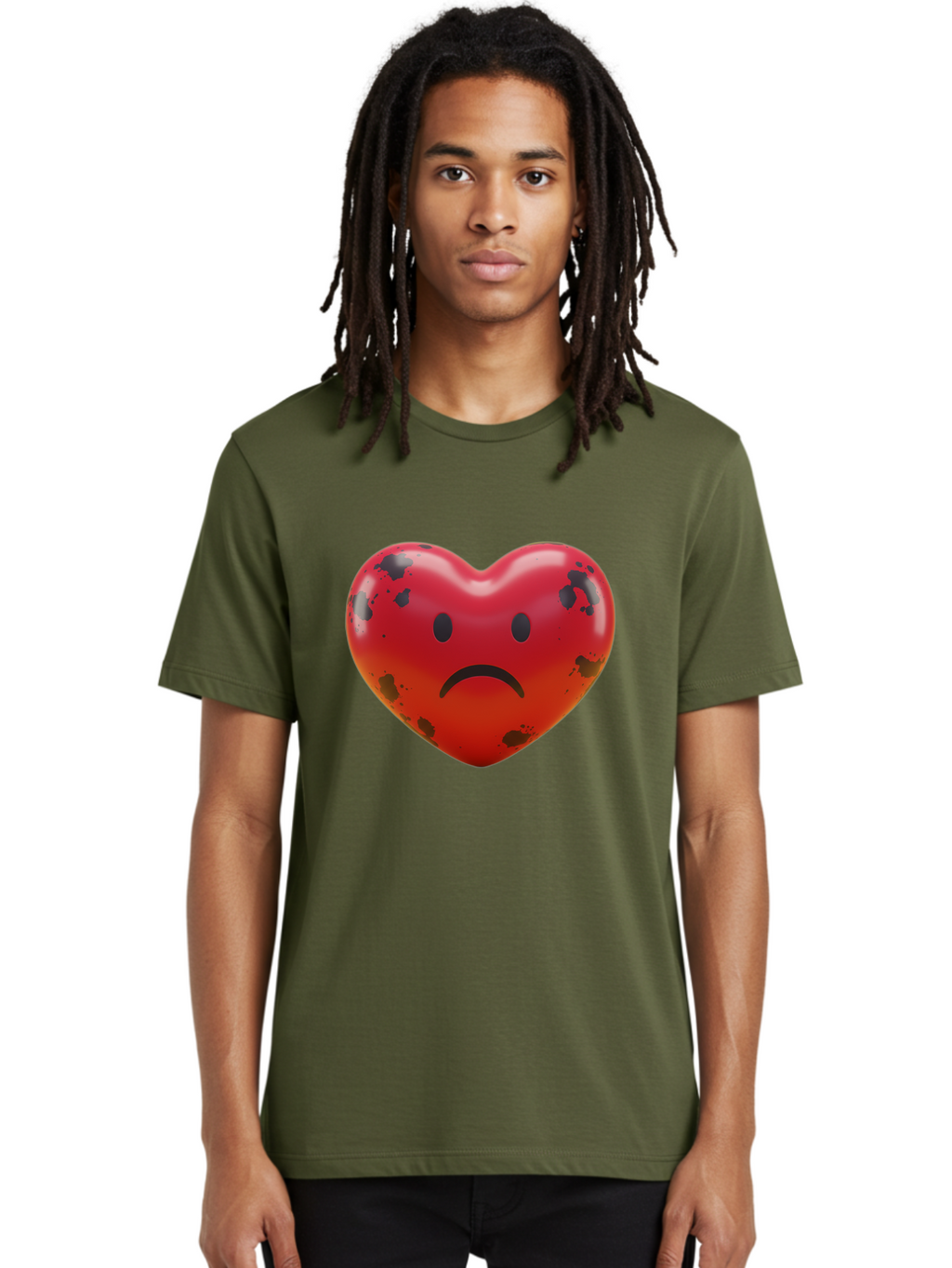 Sad-Red-Heart Men'S Graphic Tee, 100% Cotton, Comfortable Casual Summer Wear, Machine Washable, Vintage Camera, Old Camera, Antique Camera, Black Camera, Classic Photography, Photography Equipment, Nostalgic Device, Film Camera, Camera Art Baj752
